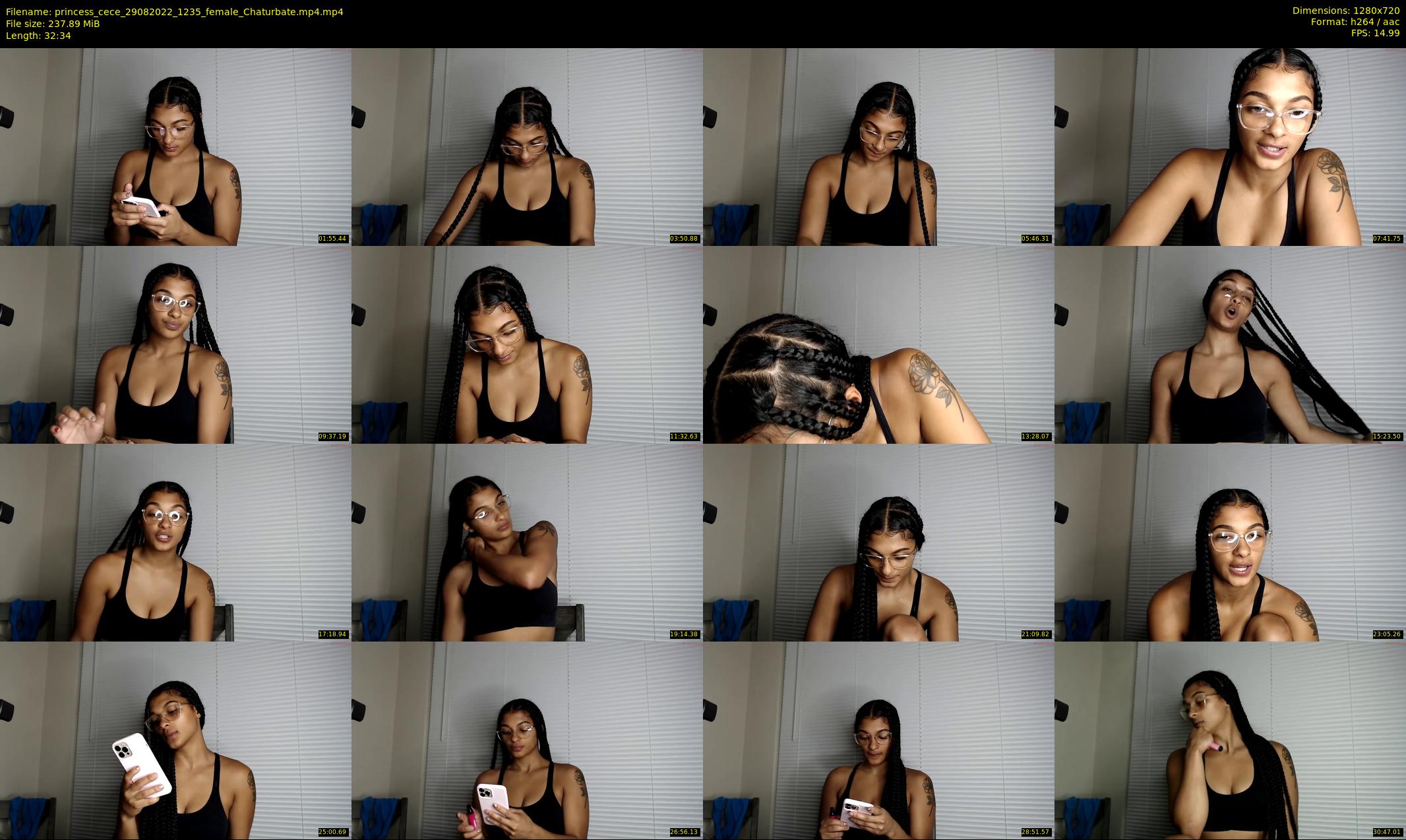 princess_cece — 33 minute Chaturbate female cam show recording, 720p, Aug 29, 2022
