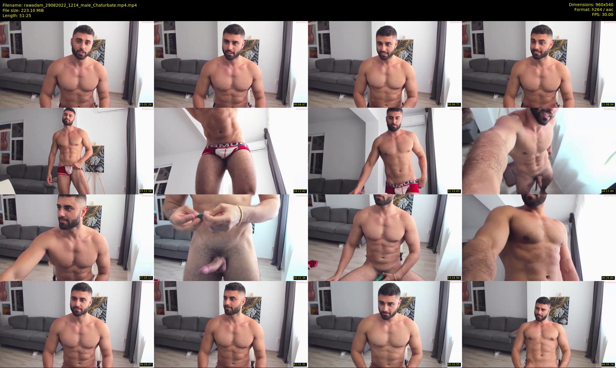 rawadam — 52 minute Chaturbate male cam show recording, 480p, Aug 29, 2022