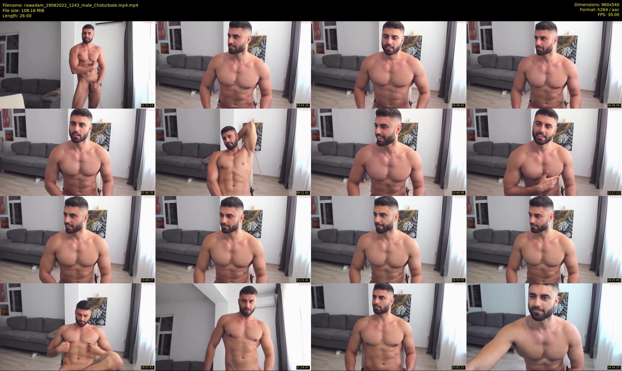 rawadam — 26 minute Chaturbate male cam show recording, 480p, Aug 29, 2022