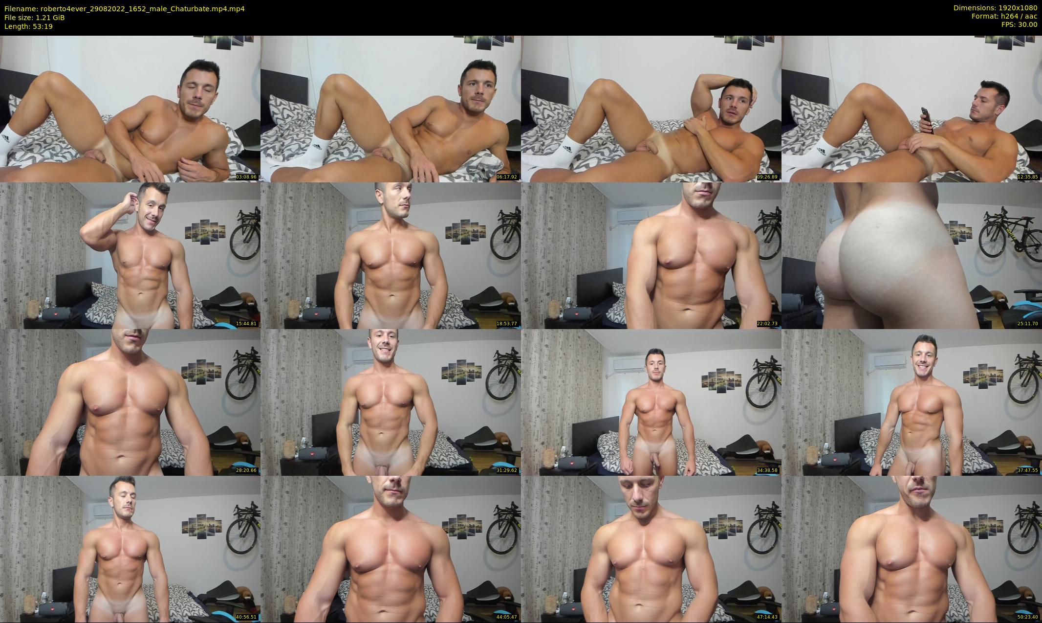 roberto4ever — 54 minute Chaturbate male cam show recording, 1080p, Aug 29, 2022