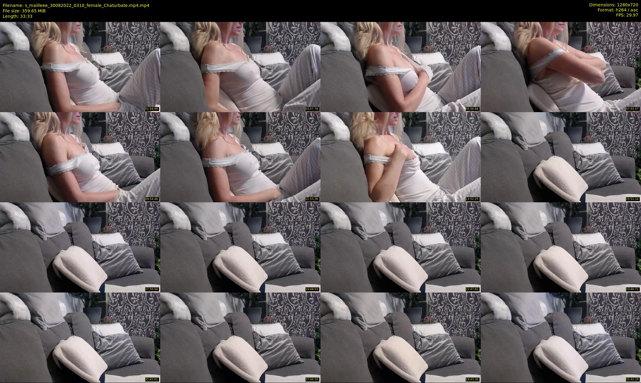 s_mailleee — 34 minute Chaturbate female cam show recording, 720p, Aug 30, 2022