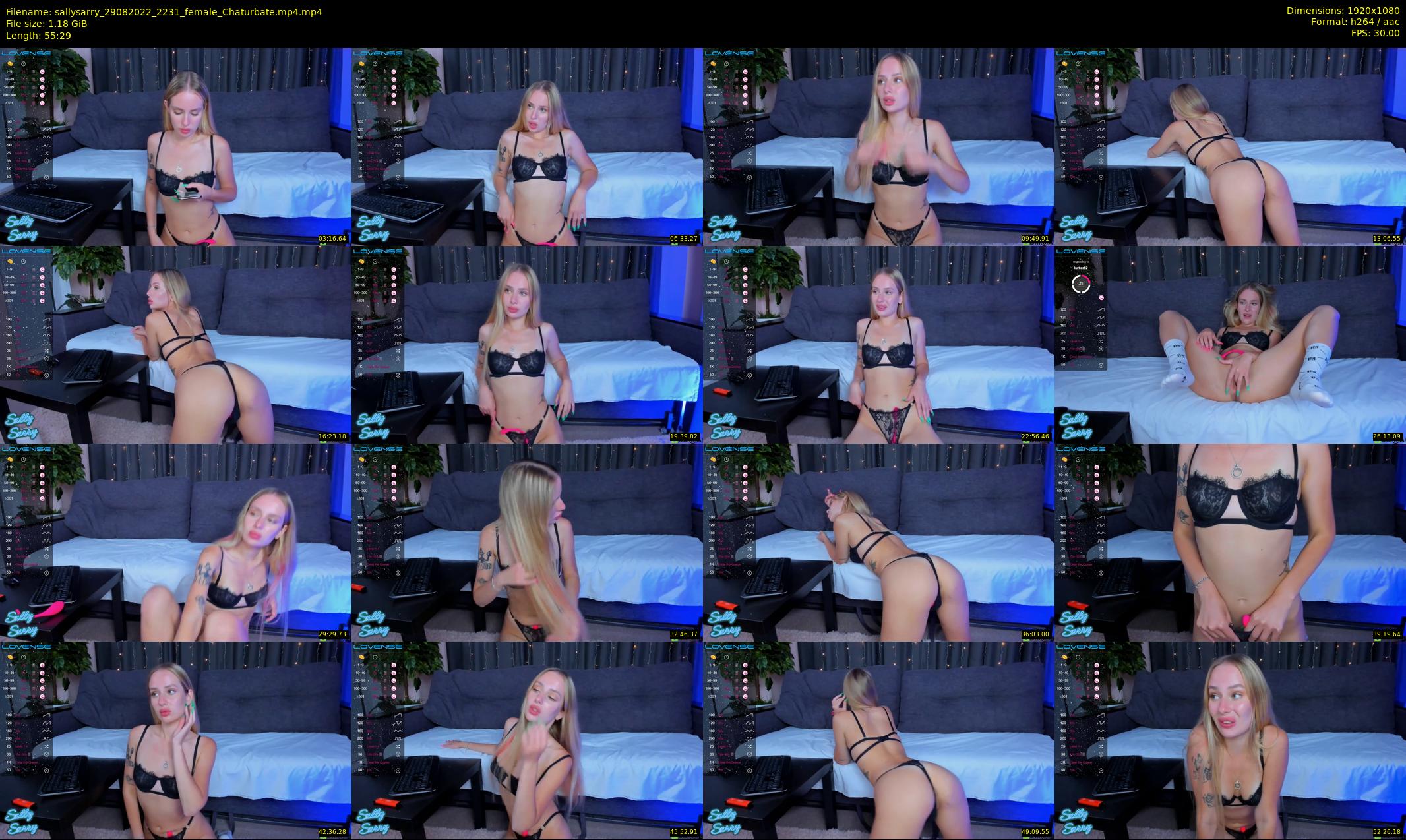 sallysarry — 56 minute Chaturbate couple cam show recording, 1080p, Aug 29, 2022