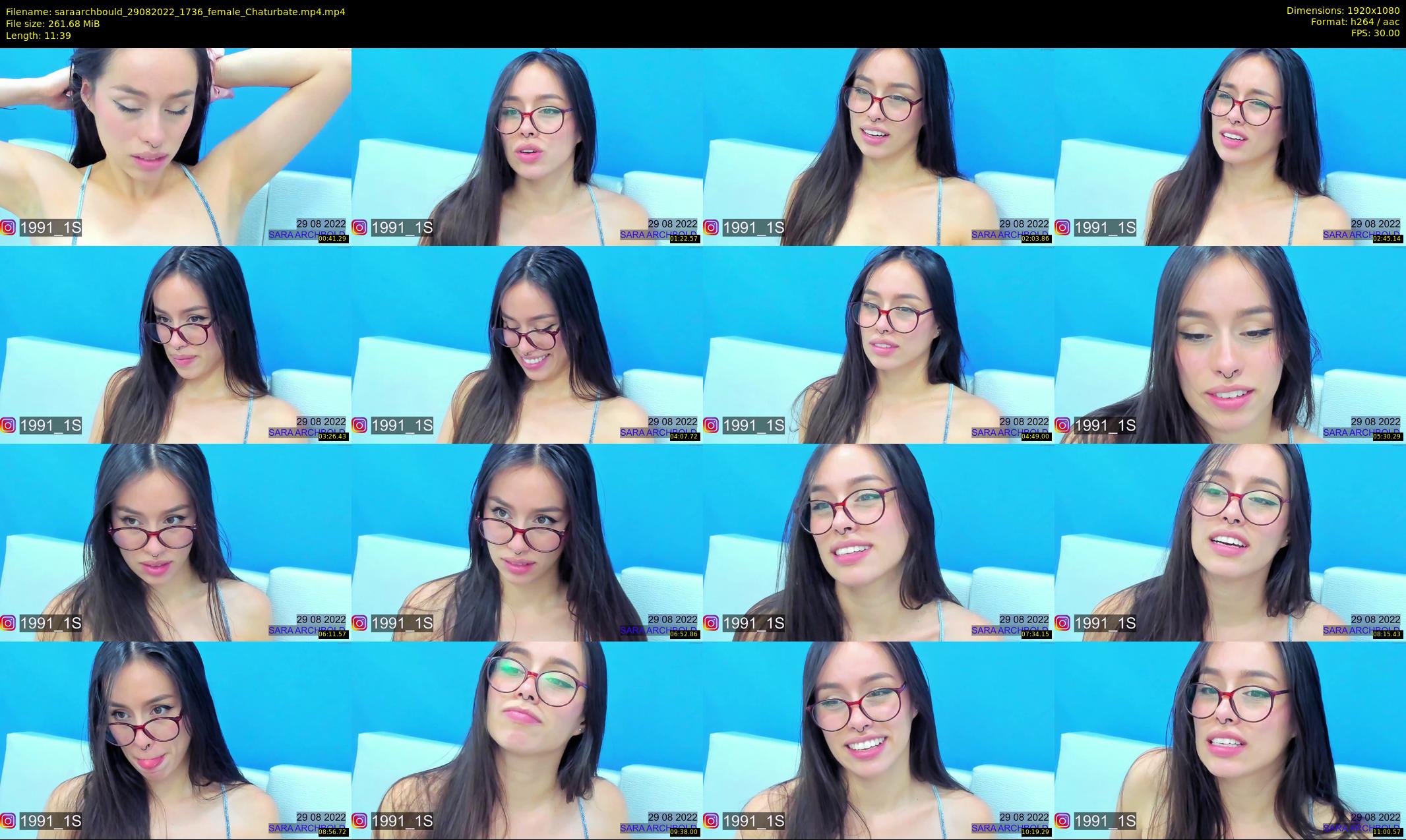 saraarchbould — 12 minute Chaturbate female cam show recording, 1080p, Aug 29, 2022