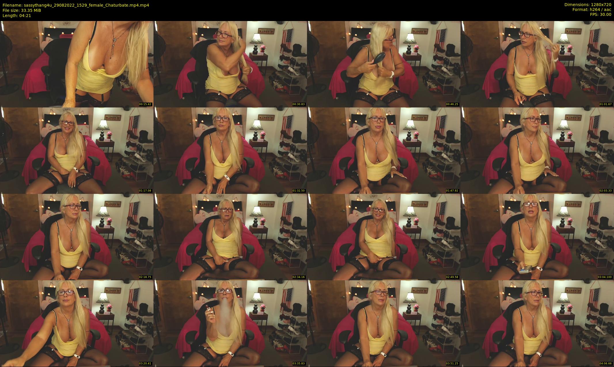 sassythang4u — 5 minute Chaturbate female cam show recording, 720p, Aug 29, 2022