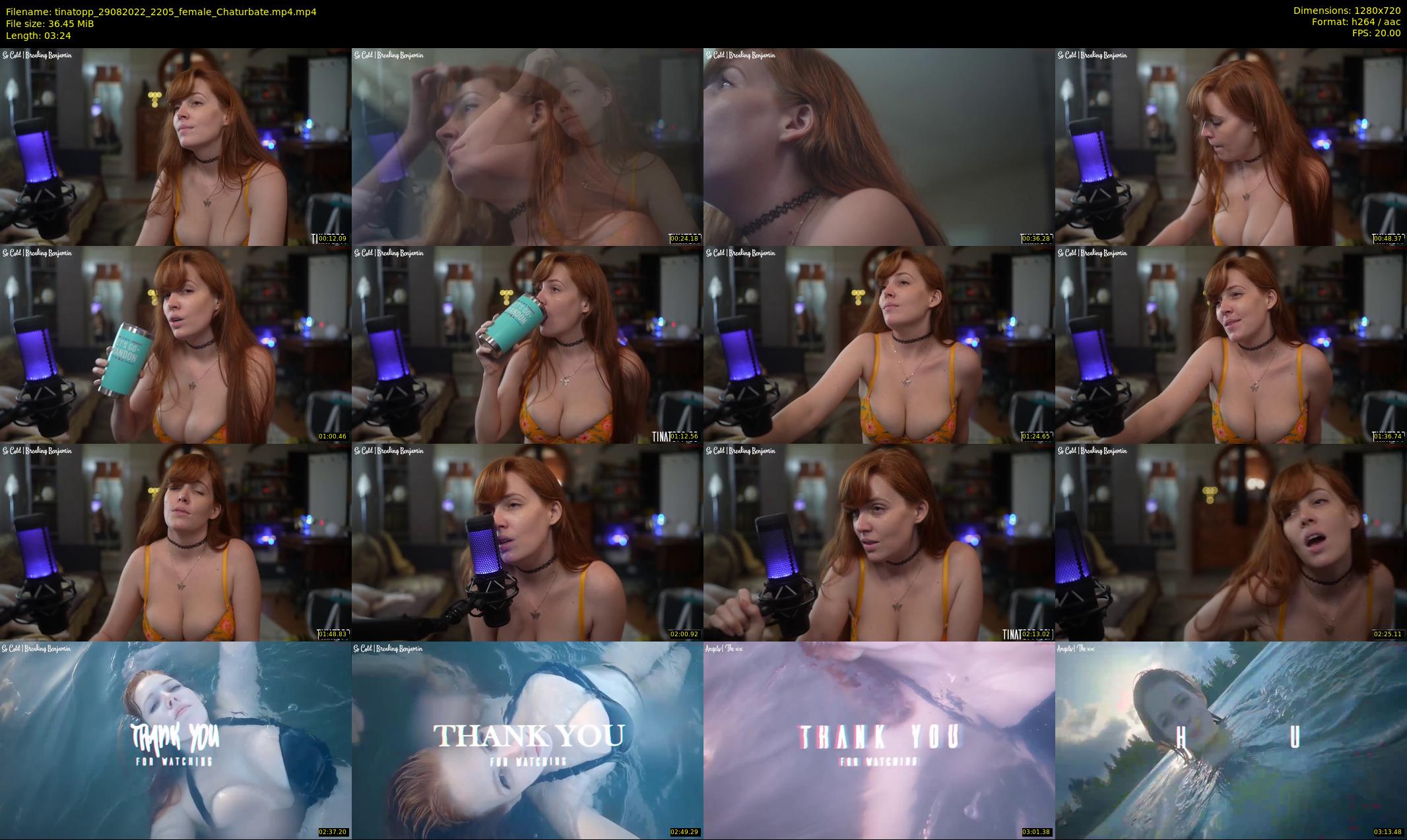 tinatopp — 4 minute Chaturbate female cam show recording, 720p, Aug 29, 2022