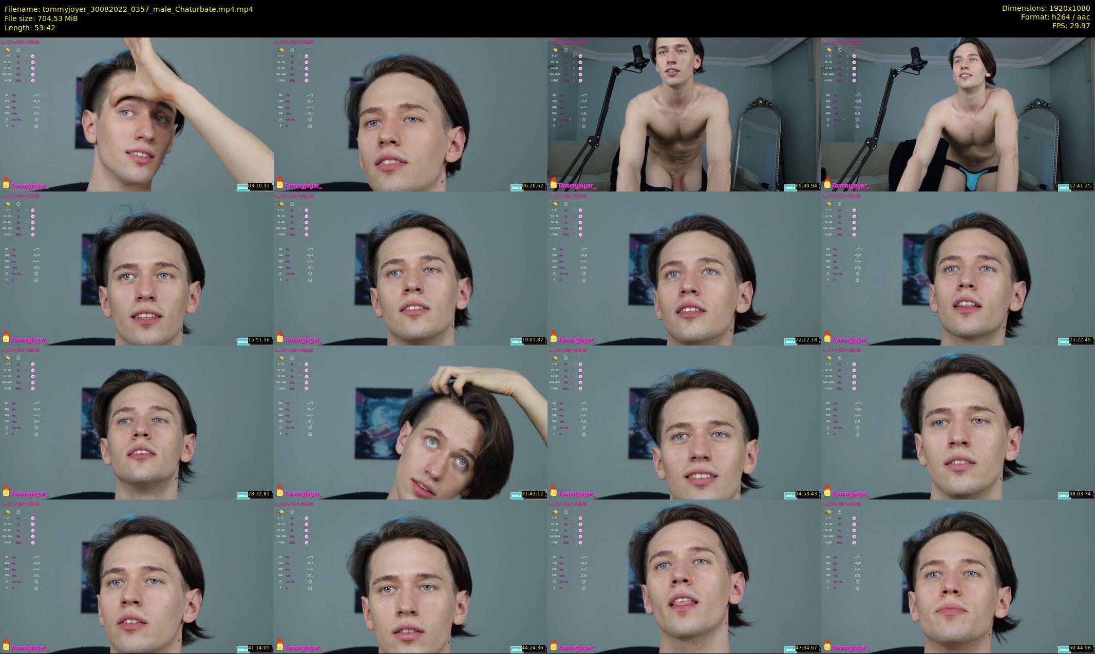 tommyjoyer — 54 minute Chaturbate male cam show recording, 1080p, Aug 30, 2022
