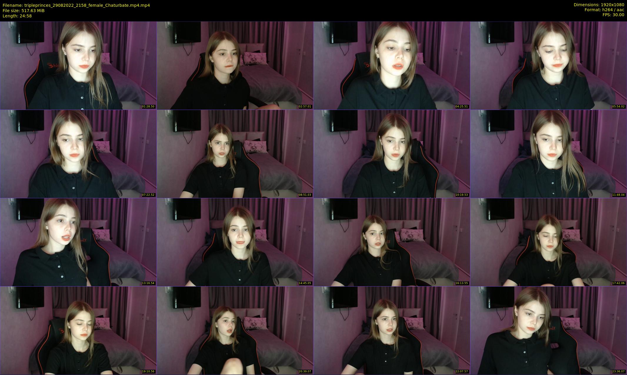 tripleprinces — 25 minute Chaturbate female cam show recording, 1080p, Aug 29, 2022