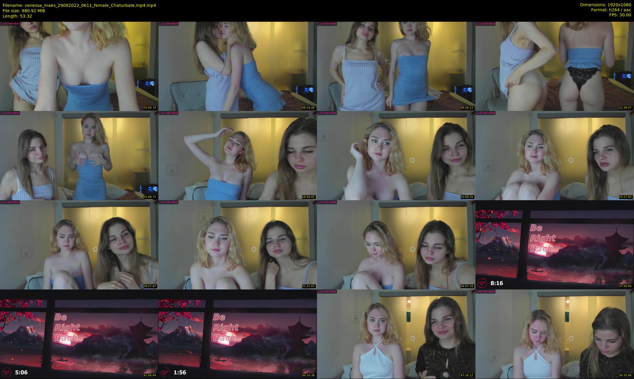 vanessa_maes — 54 minute Chaturbate female cam show recording, 1080p, Aug 29, 2022