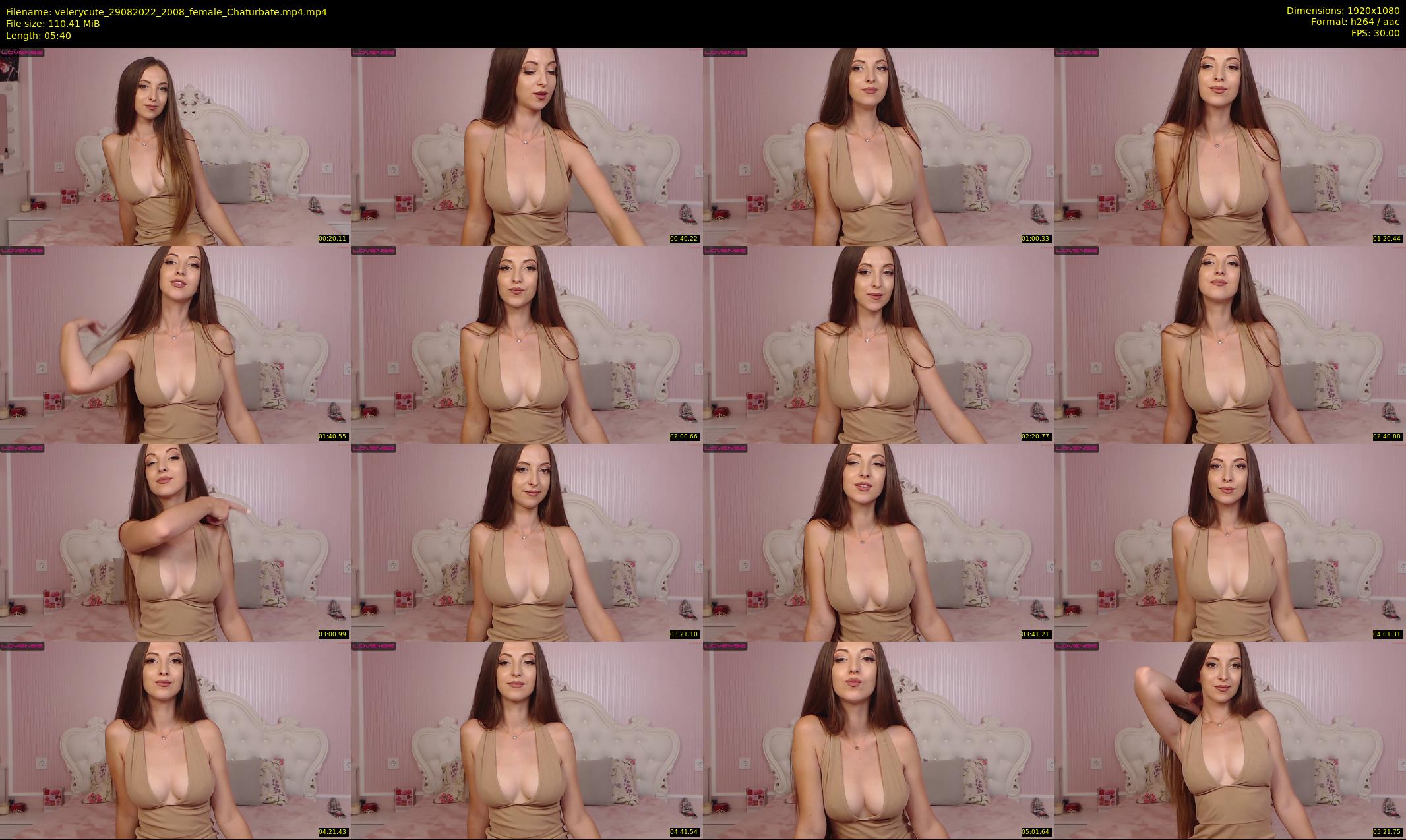 velerycute — 6 minute Chaturbate female cam show recording, 1080p, Aug 29, 2022