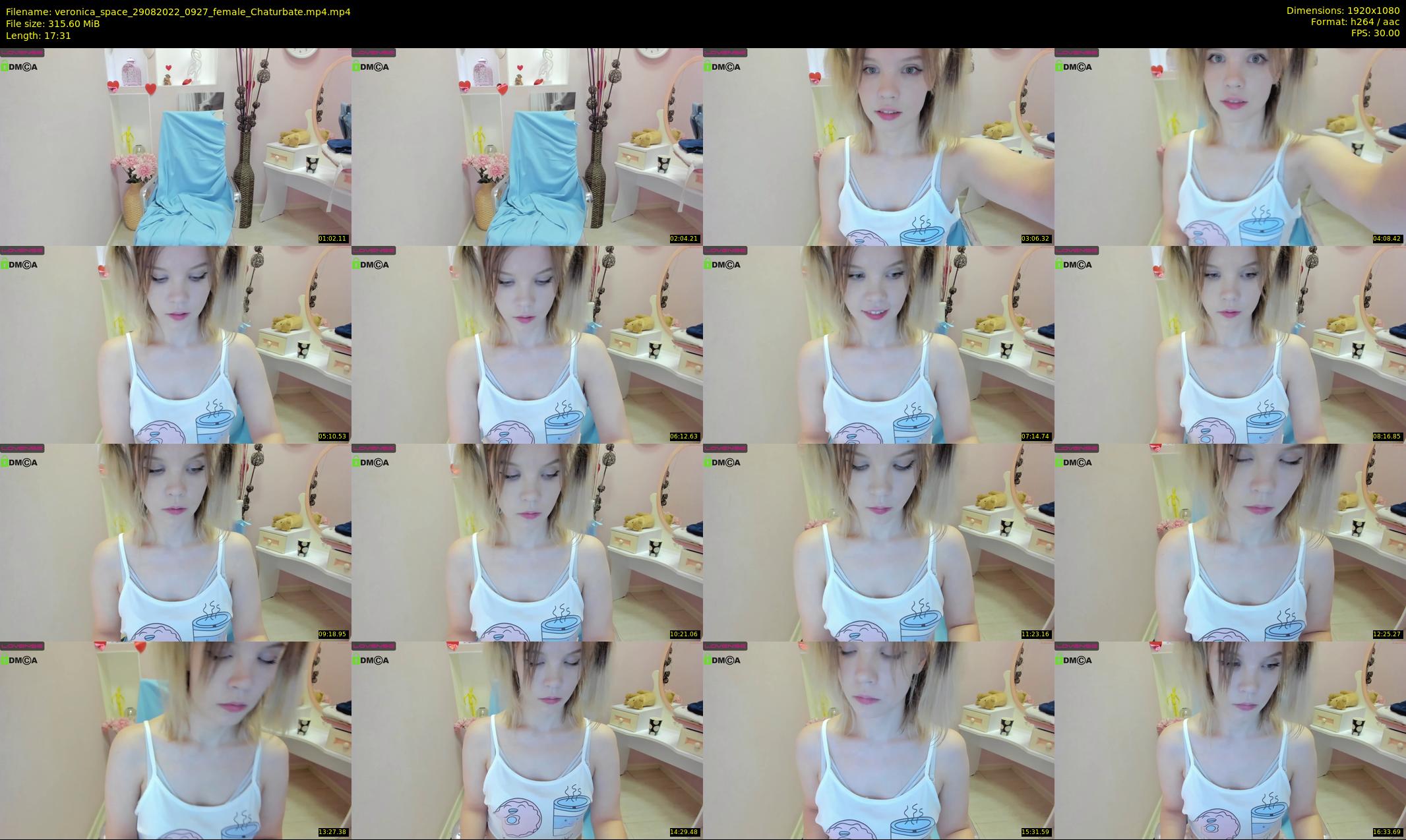 veronica_space — 18 minute Chaturbate female cam show recording, 1080p, Aug 29, 2022