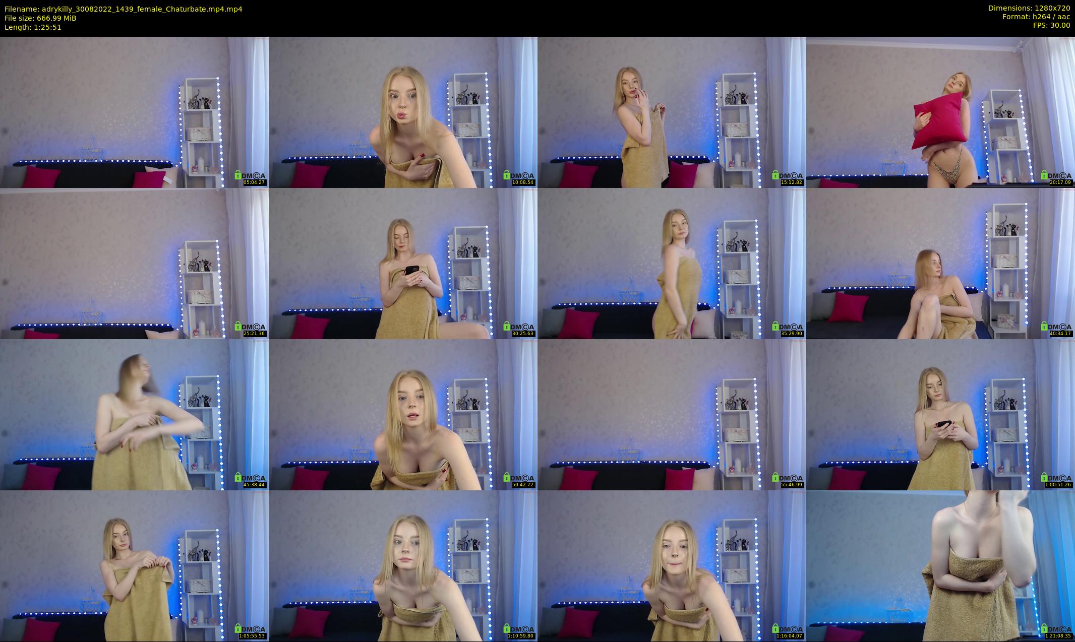adrykilly — 86 minute Chaturbate female cam show recording, 720p, Aug 30, 2022