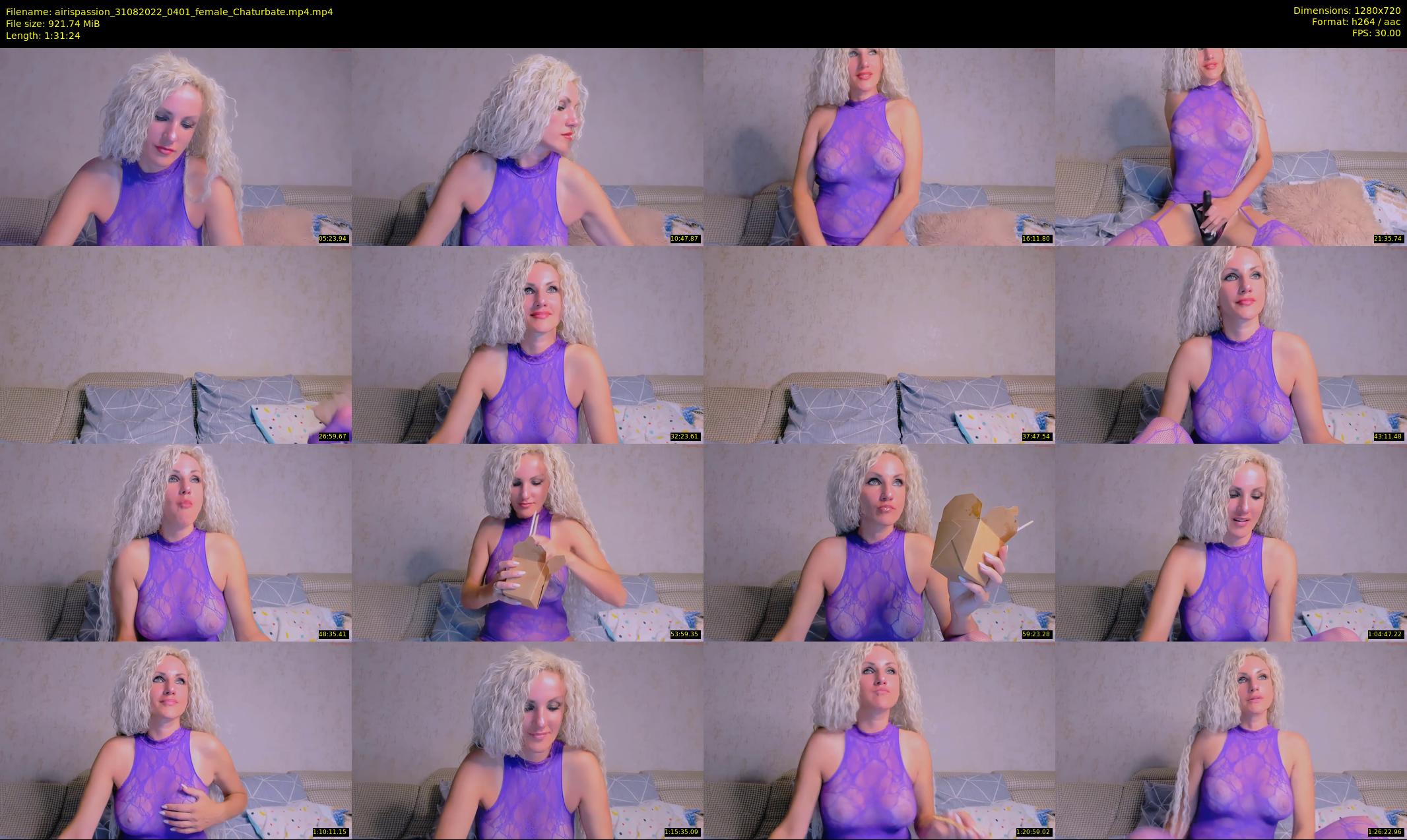 airispassion — 92 minute Chaturbate female cam show recording, 720p, Aug 31, 2022