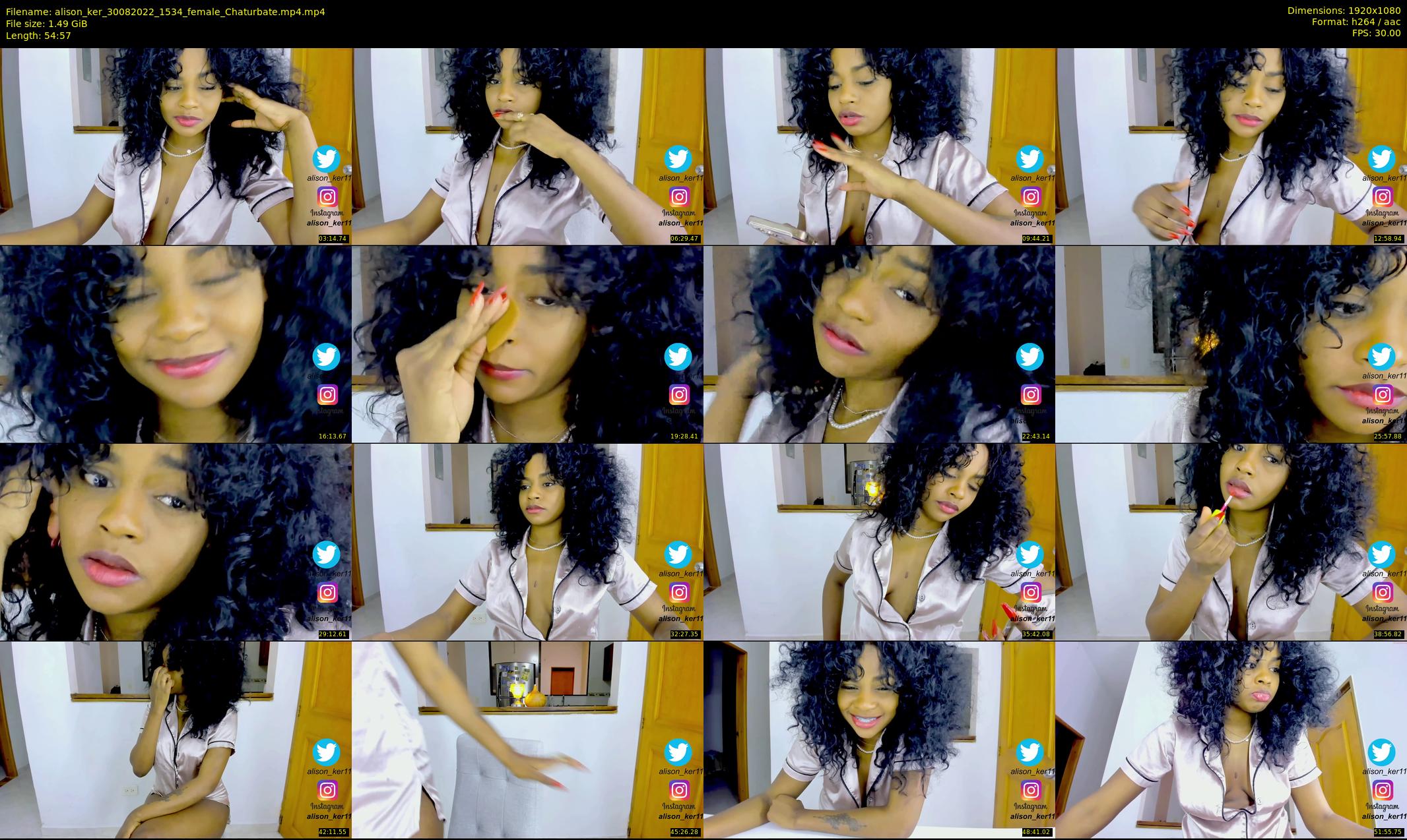 alison_ker — 55 minute Chaturbate female cam show recording, 1080p, Aug 30, 2022