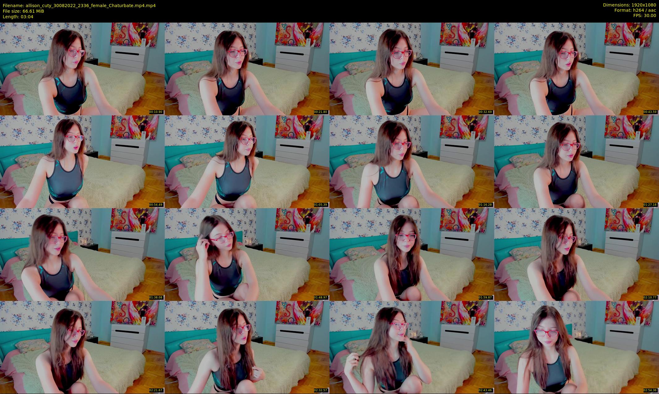 allison_cuty — 4 minute Chaturbate female cam show recording, 1080p, Aug 30, 2022