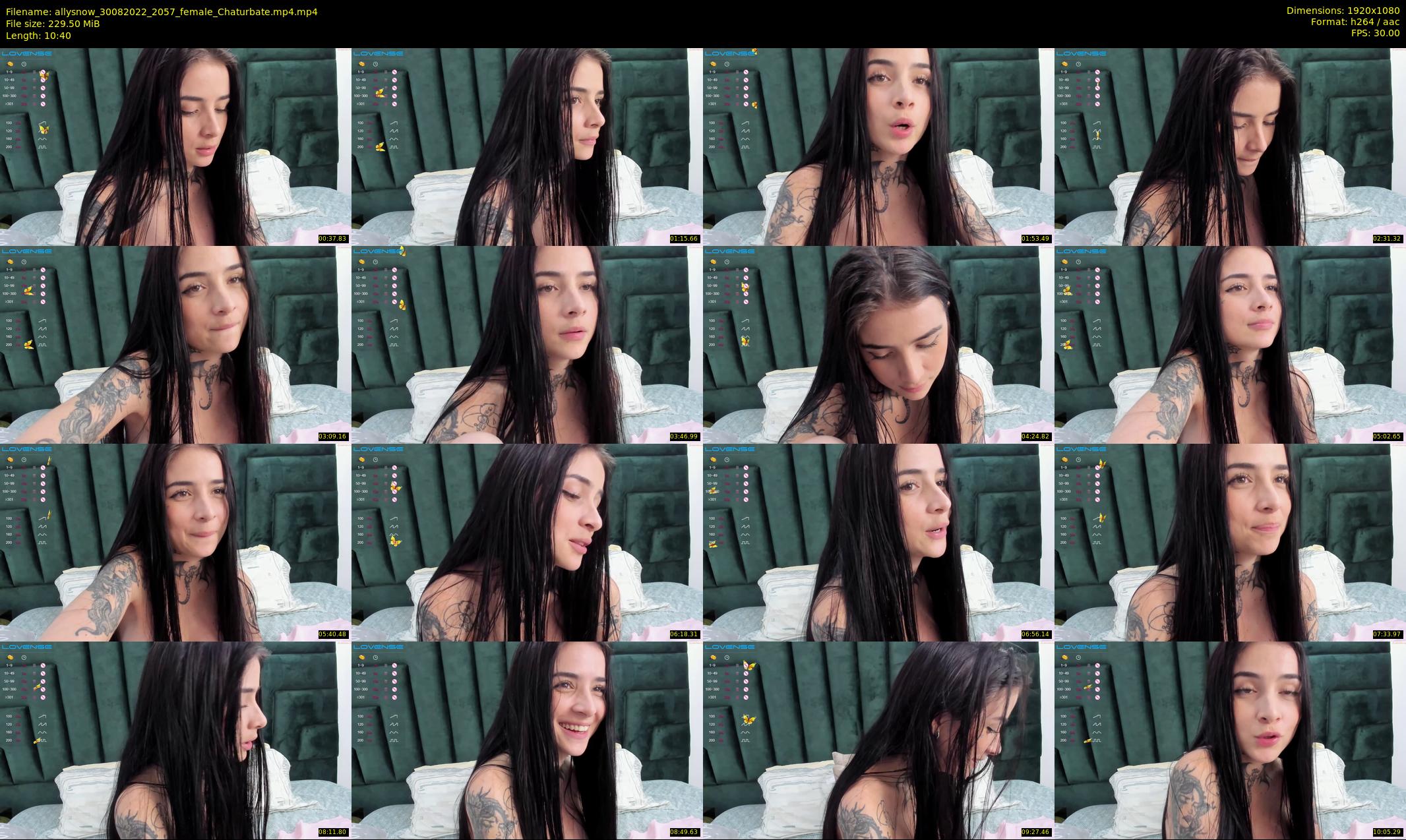 allysnow — 11 minute Chaturbate female cam show recording, 1080p, Aug 30, 2022