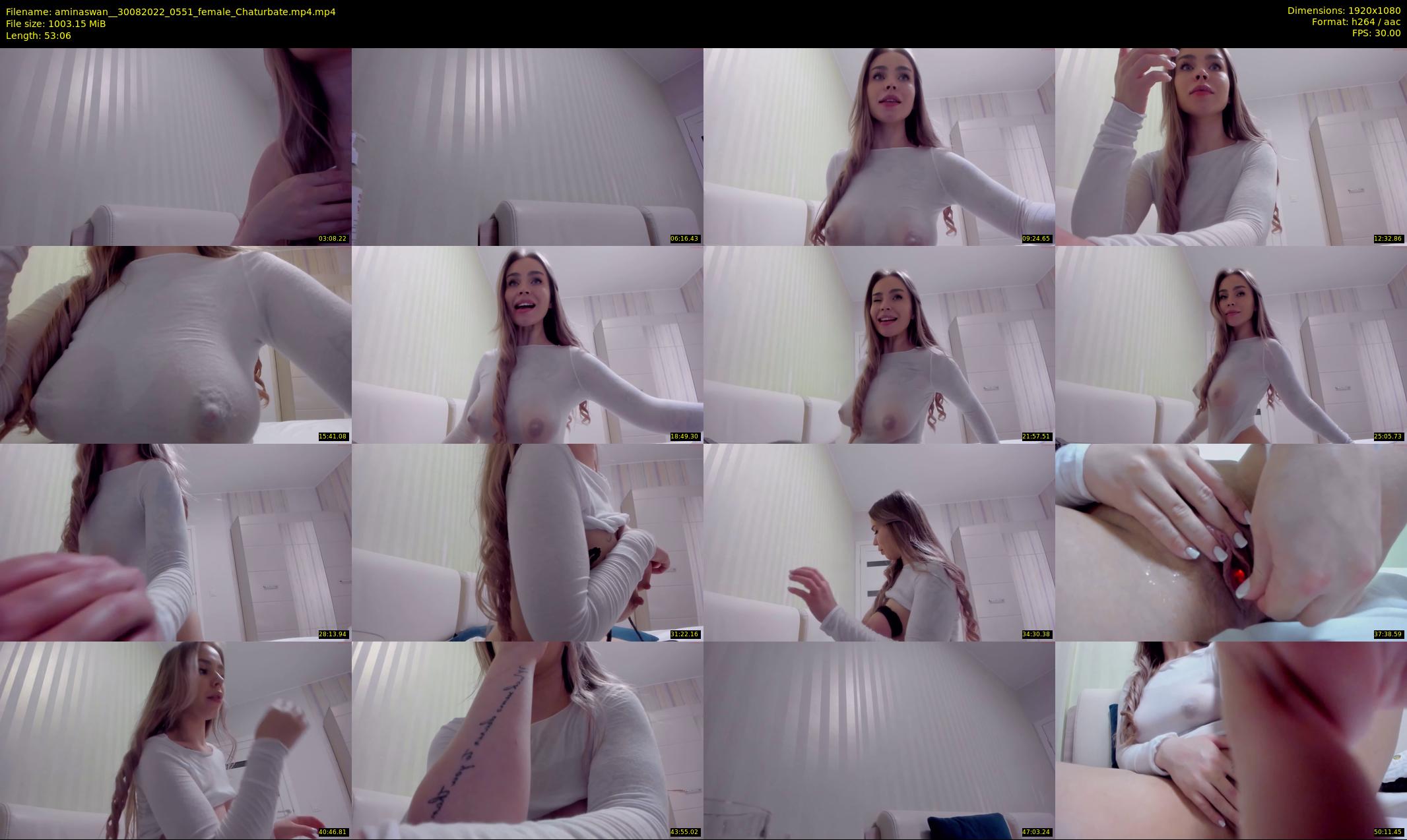 aminaswan_ — 54 minute Chaturbate female cam show recording, 1080p, Aug 30, 2022