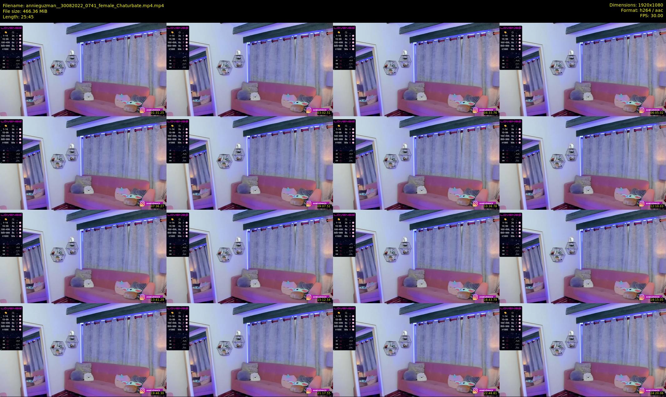annieguzman_ — 26 minute Chaturbate female cam show recording, 1080p, Aug 30, 2022
