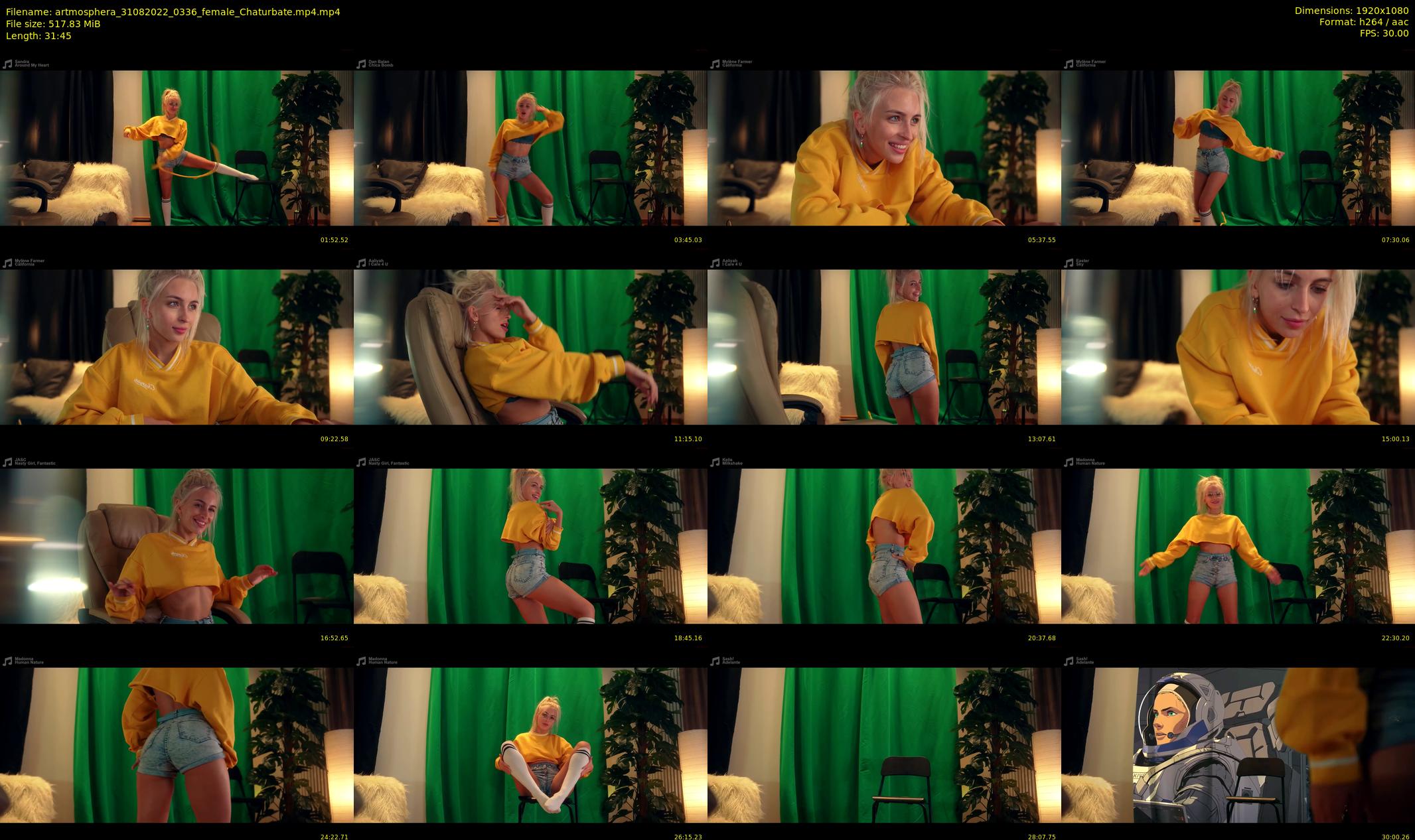 artmosphera — 32 minute Chaturbate female cam show recording, 1080p, Aug 31, 2022