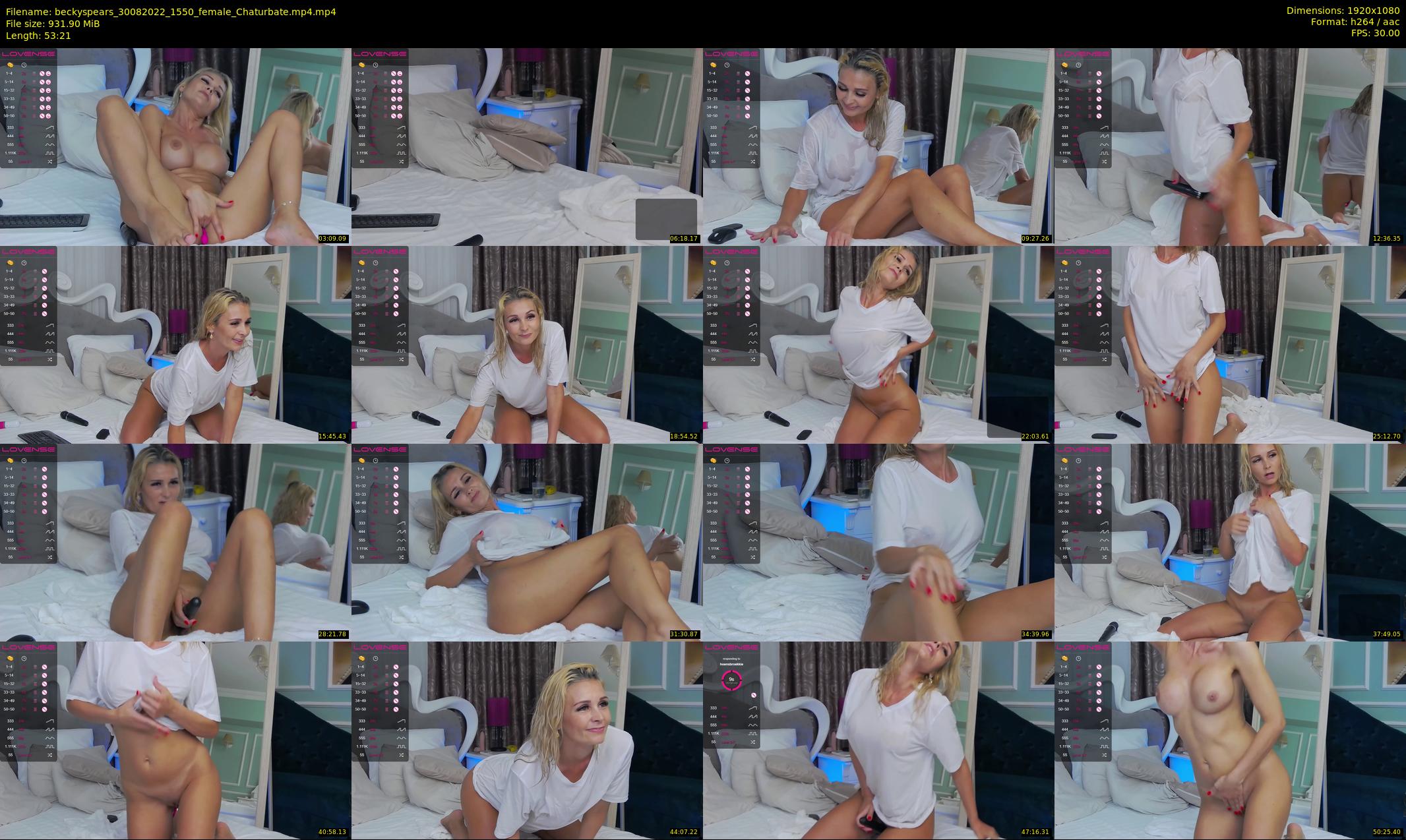 beckyspears — 54 minute Chaturbate female cam show recording, 1080p, Aug 30, 2022
