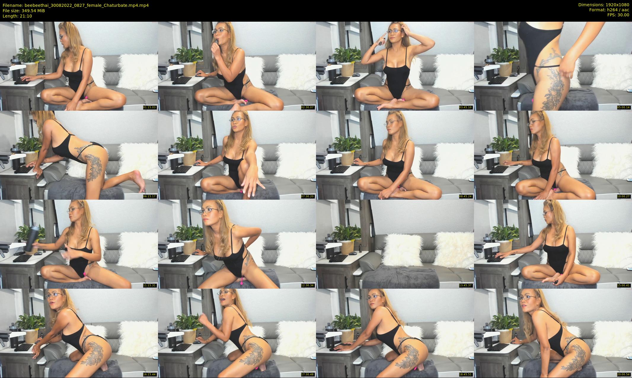 beebeethai — 22 minute Chaturbate female cam show recording, 1080p, Aug 30, 2022