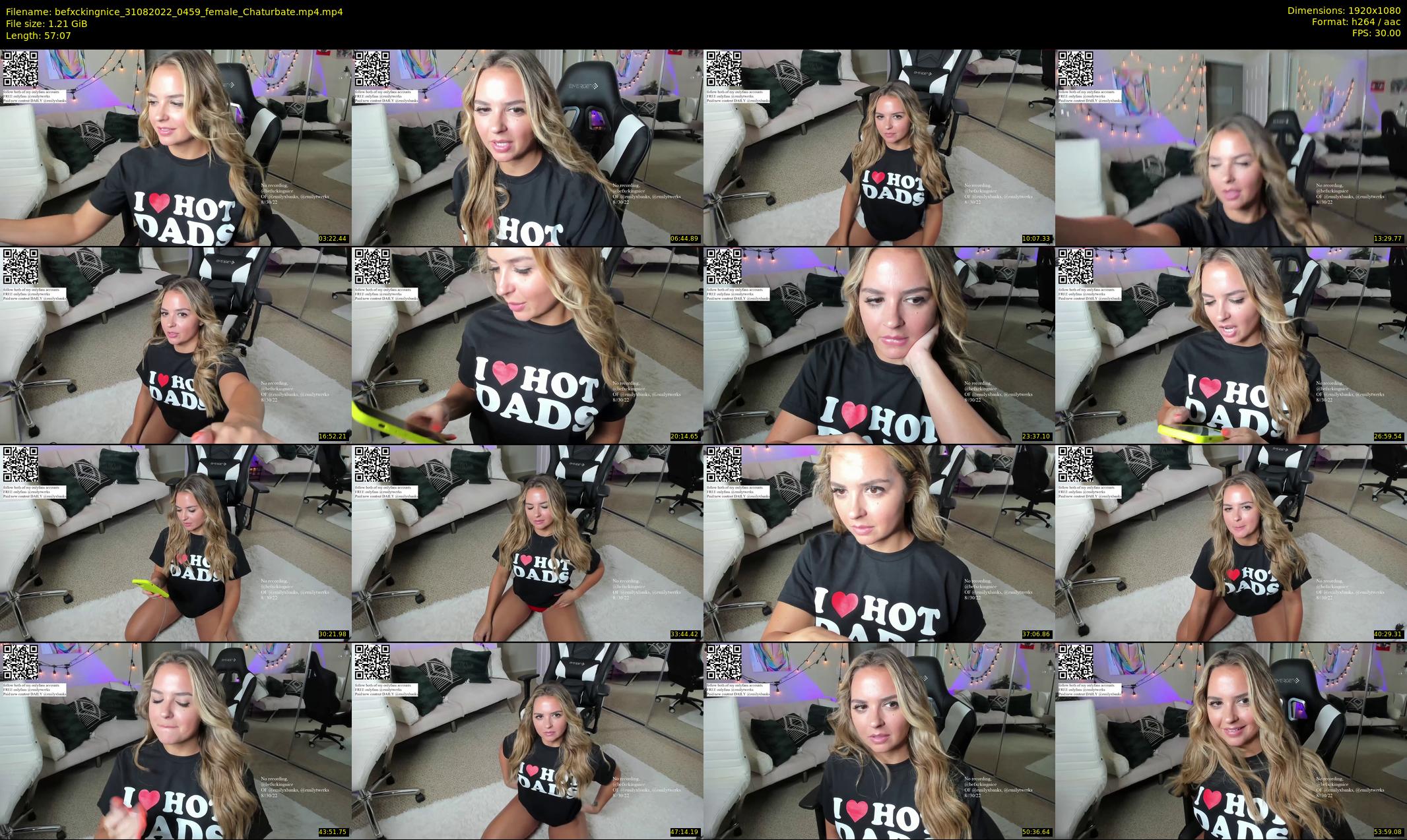 befxckingnice — 58 minute Chaturbate female cam show recording, 1080p, Aug 31, 2022