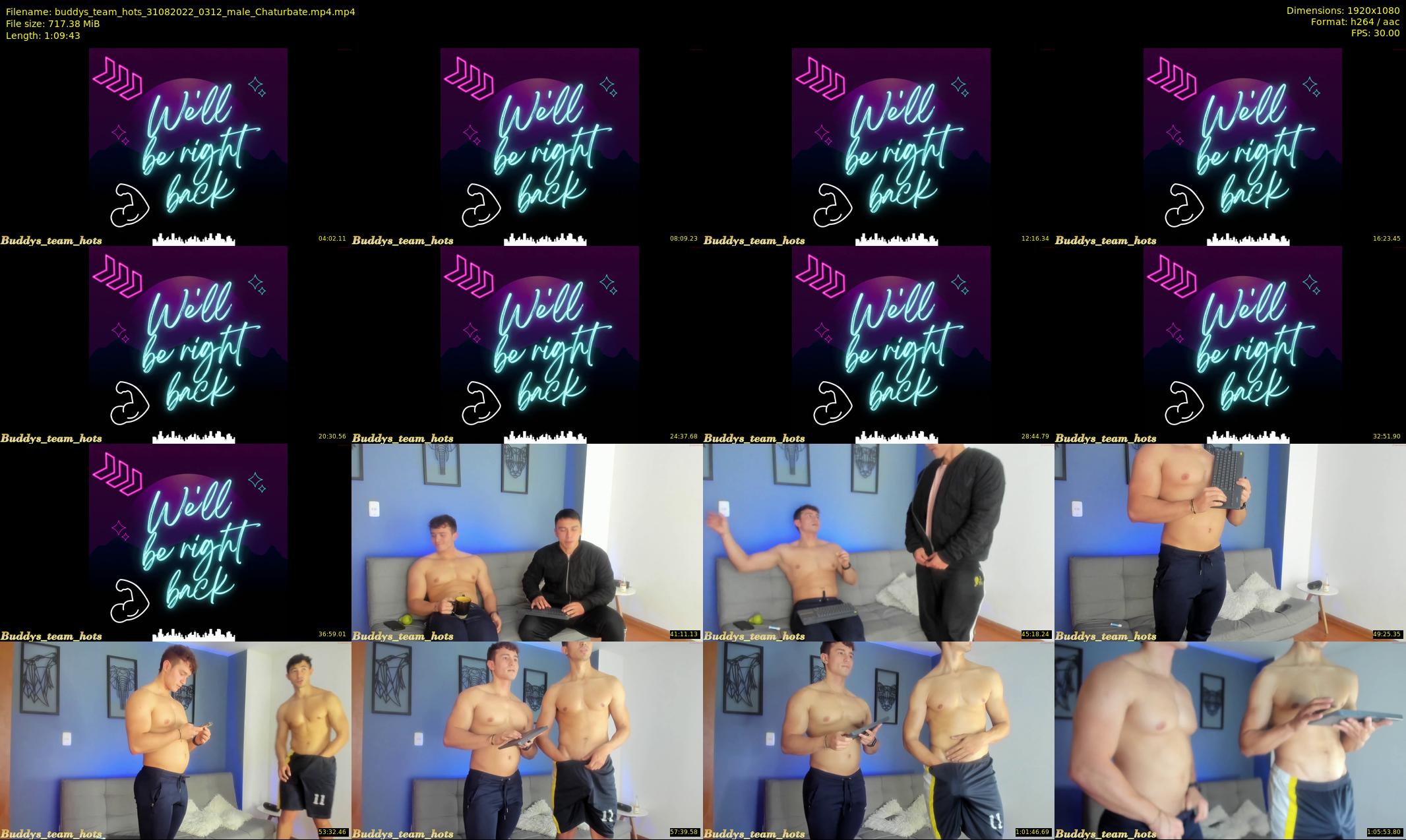 buddys_team_hots — 70 minute Chaturbate couple cam show recording, 1080p, Aug 31, 2022