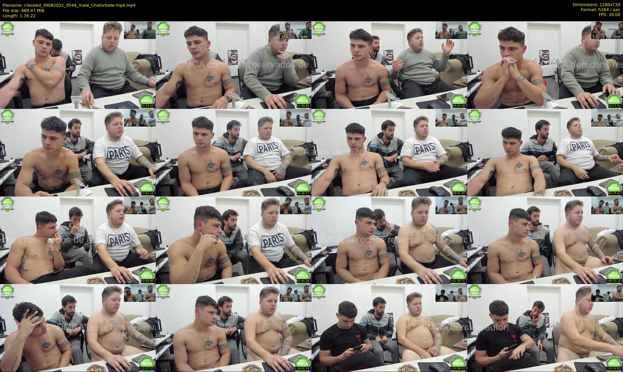 classied — 95 minute Chaturbate male cam show recording, 720p, Aug 30, 2022