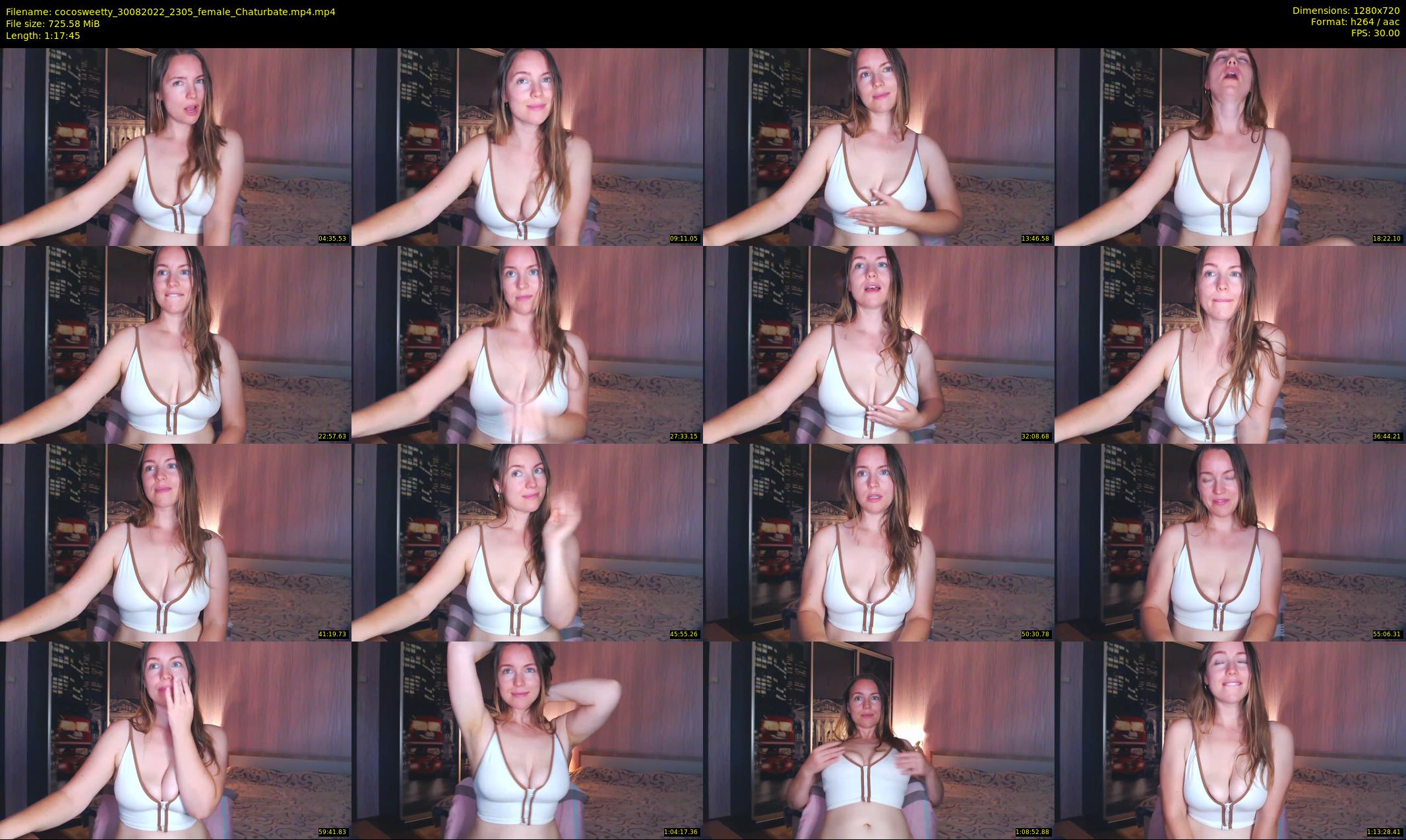cocosweetty — 78 minute Chaturbate female cam show recording, 720p, Aug 30, 2022