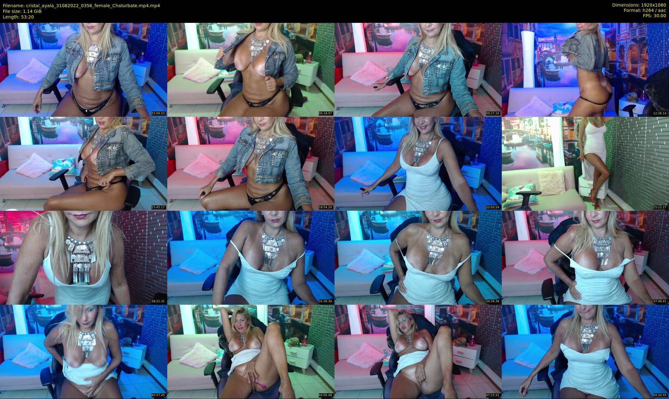 cristal_ayala — 54 minute Chaturbate female cam show recording, 1080p, Aug 31, 2022