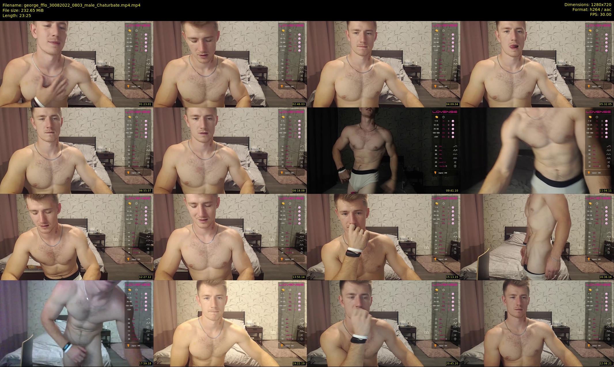 george_fflo — 24 minute Chaturbate male cam show recording, 720p, Aug 30, 2022
