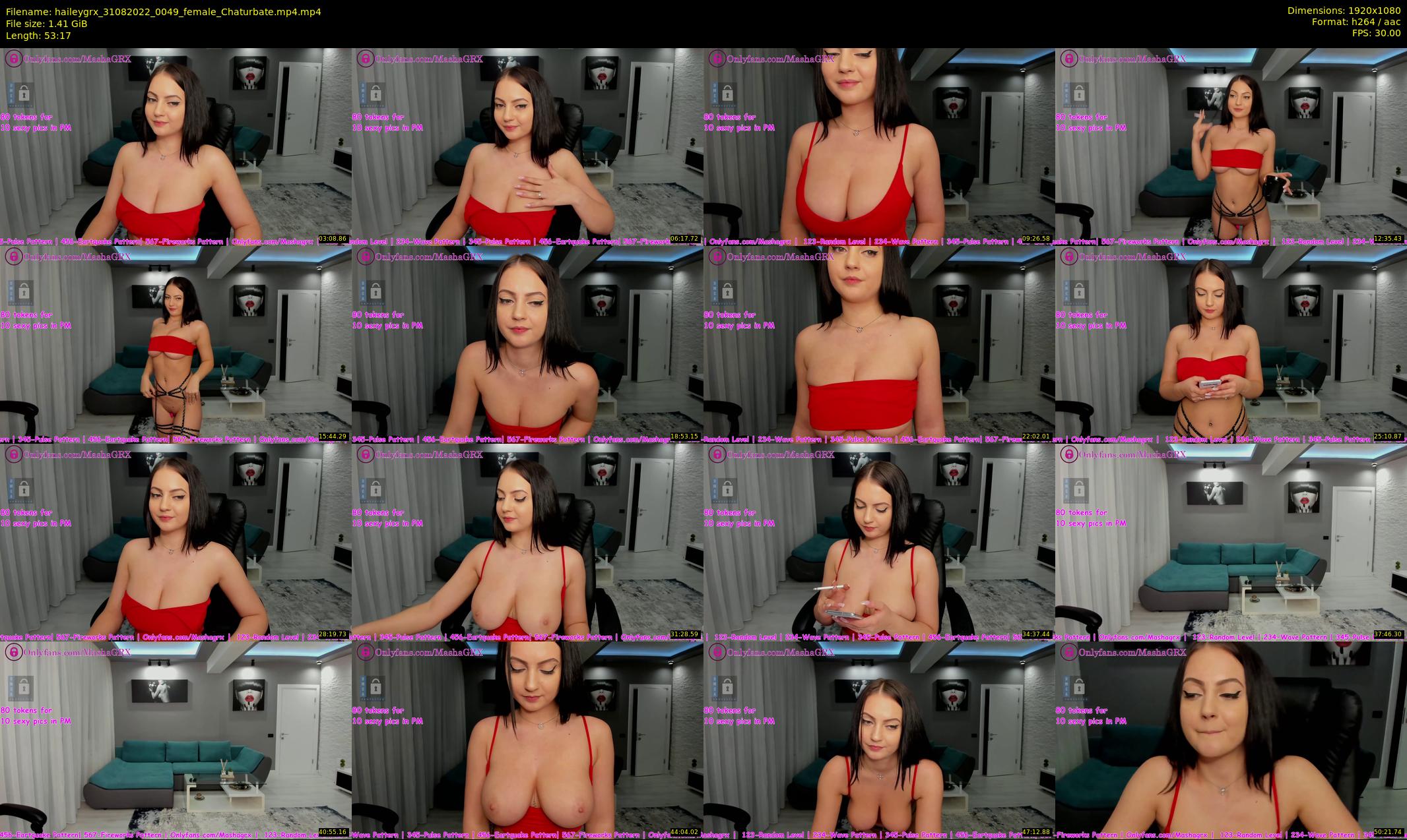 haileygrx — 54 minute Chaturbate female cam show recording, 1080p, Aug 31, 2022
