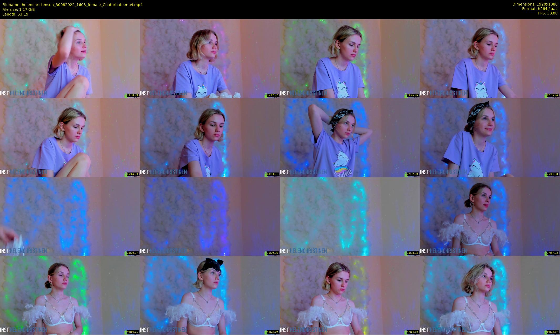 helenchristensen — 54 minute Chaturbate female cam show recording, 1080p, Aug 30, 2022