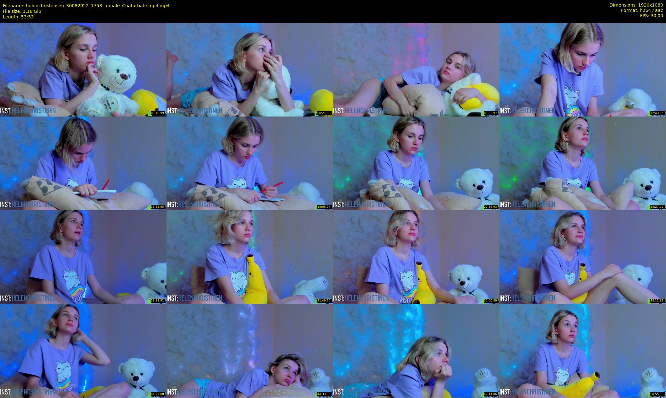 helenchristensen — 54 minute Chaturbate female cam show recording, 1080p, Aug 30, 2022