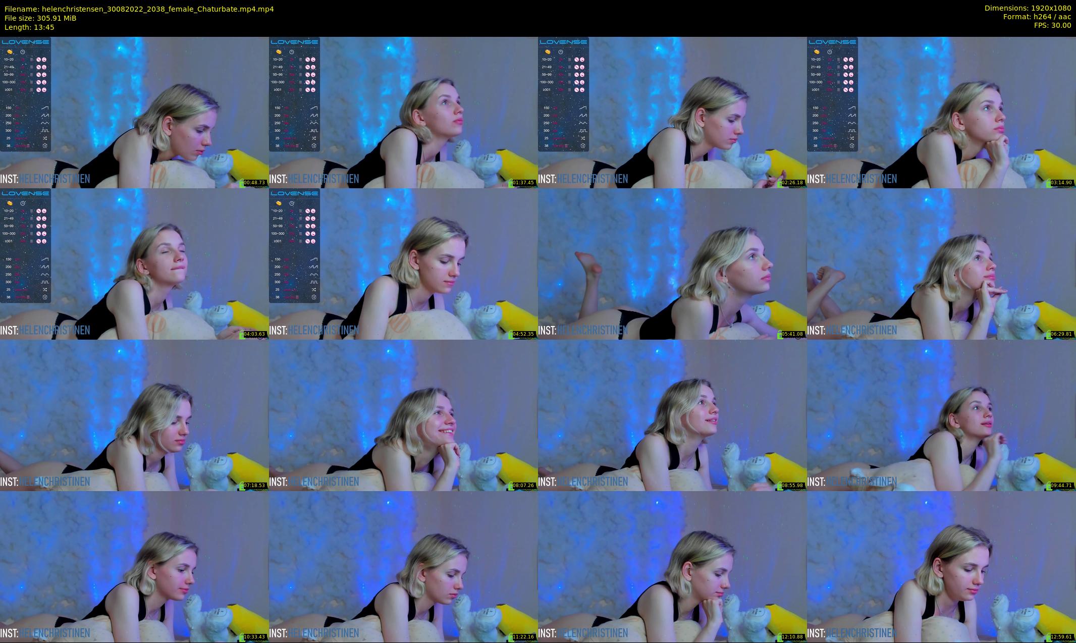 helenchristensen — 14 minute Chaturbate female cam show recording, 1080p, Aug 30, 2022