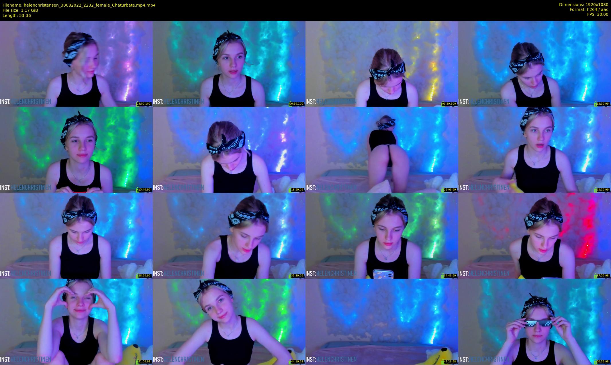 helenchristensen — 54 minute Chaturbate female cam show recording, 1080p, Aug 30, 2022