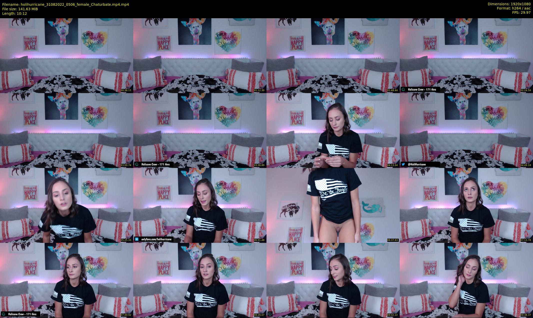 holihurricane — 11 minute Chaturbate female cam show recording, 1080p, Aug 31, 2022