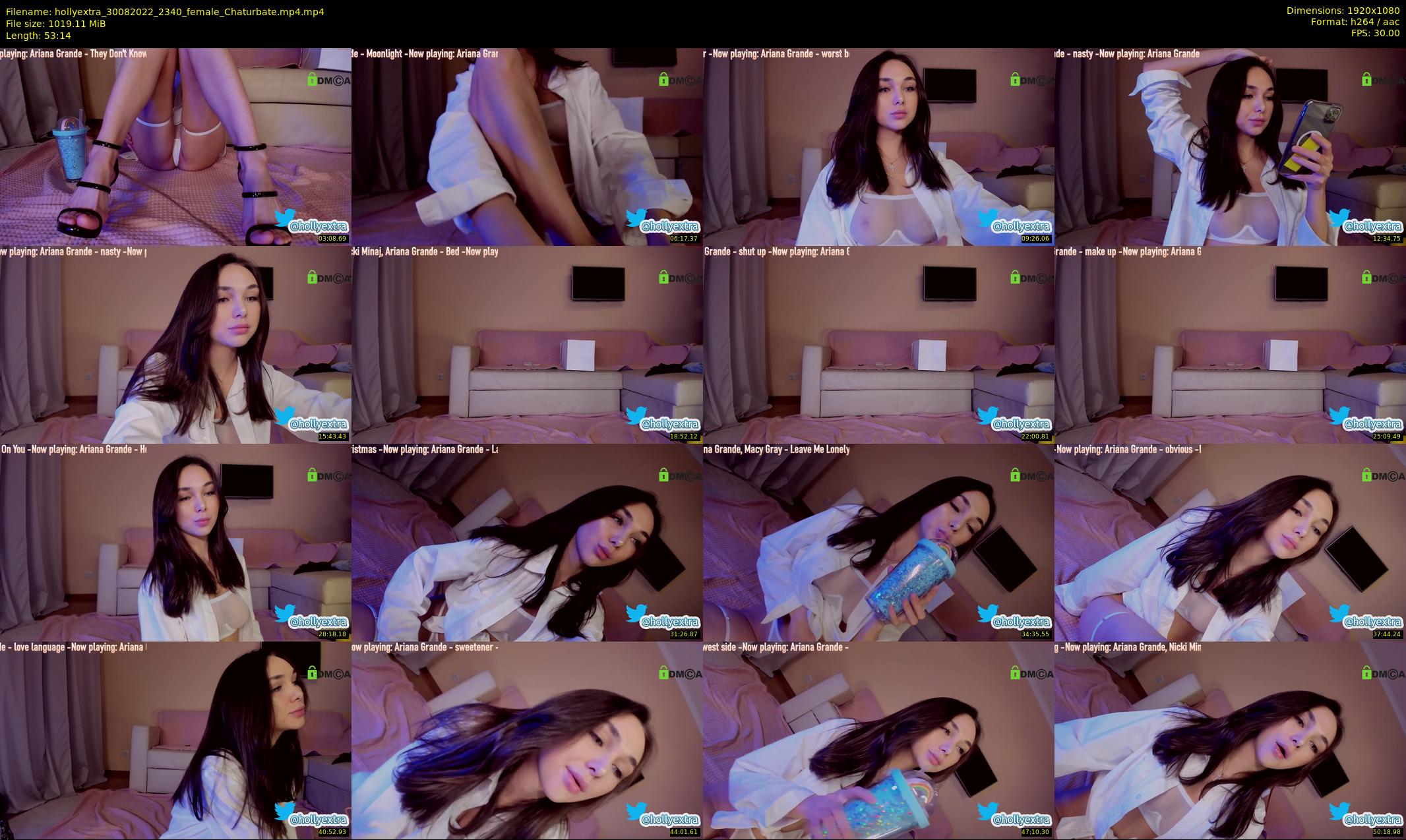 hollyextra — 54 minute Chaturbate female cam show recording, 1080p, Aug 30, 2022