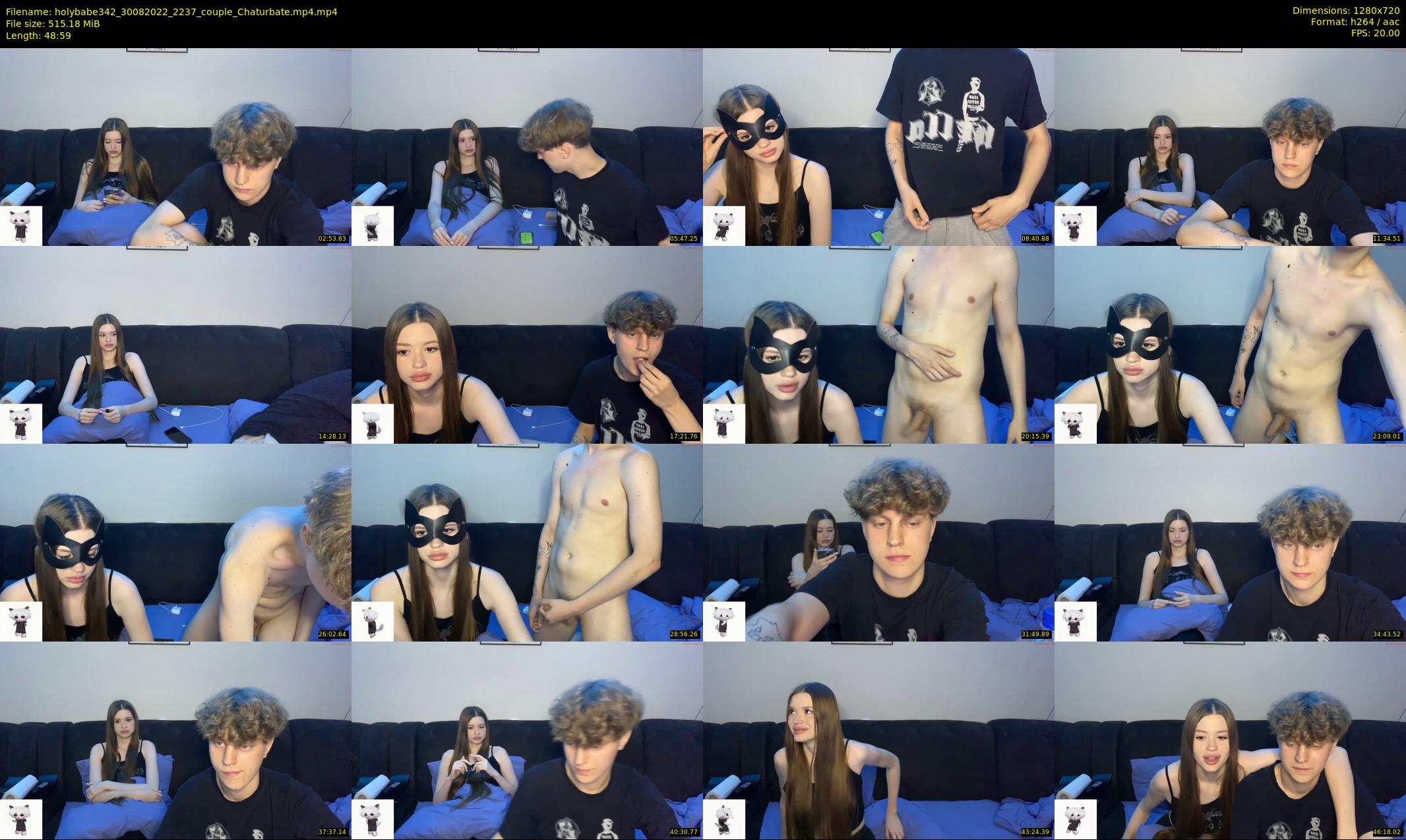 holybabe342 — 49 minute Chaturbate couple cam show recording, 720p, Aug 30, 2022
