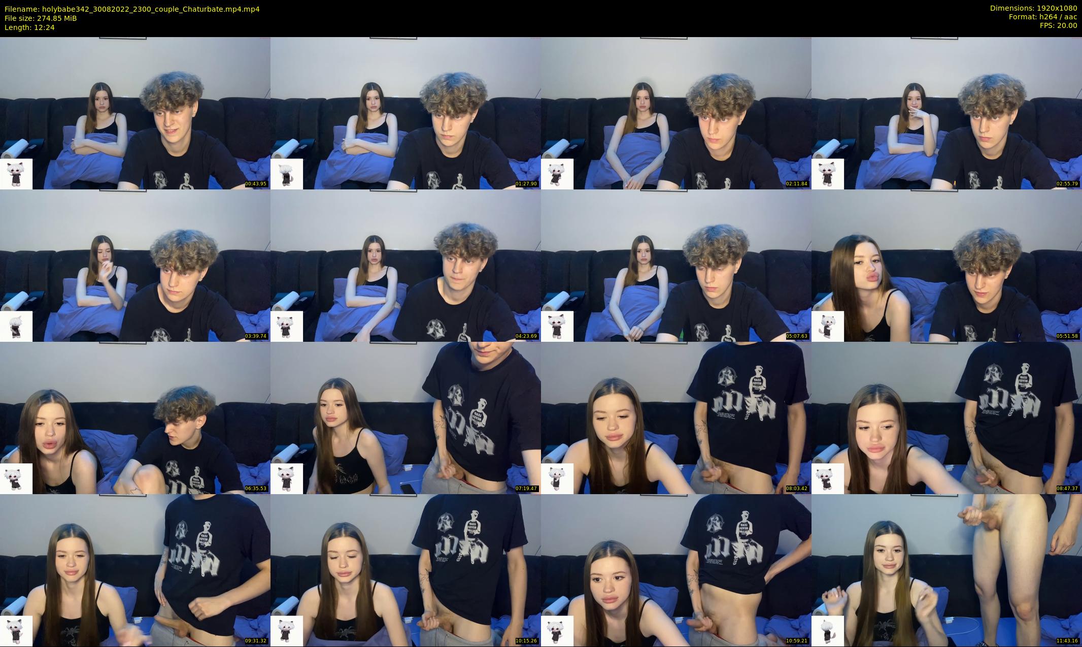 holybabe342 — 13 minute Chaturbate couple cam show recording, 1080p, Aug 30, 2022