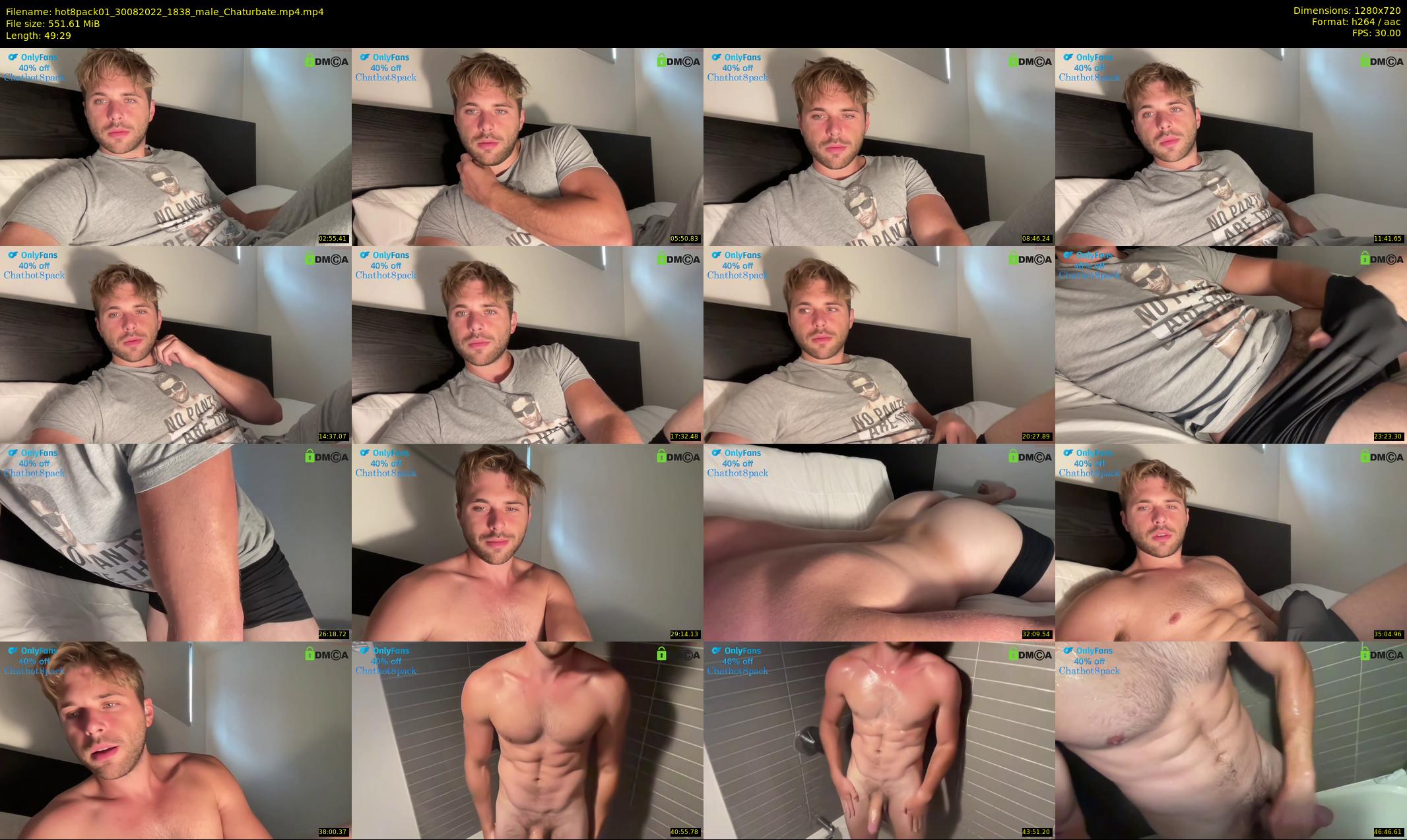 hot8pack01 — 50 minute Chaturbate male cam show recording, 720p, Aug 30, 2022