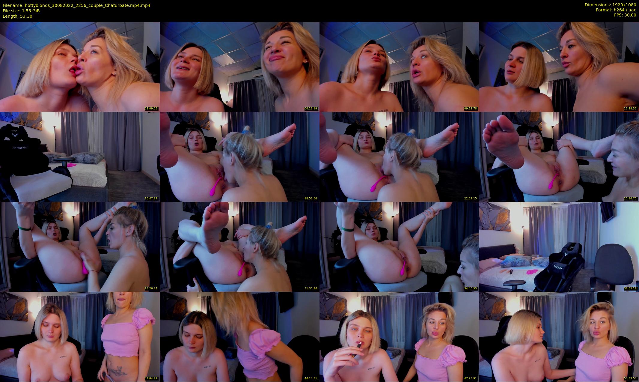 hottyblonds — 54 minute Chaturbate couple cam show recording, 1080p, Aug 30, 2022