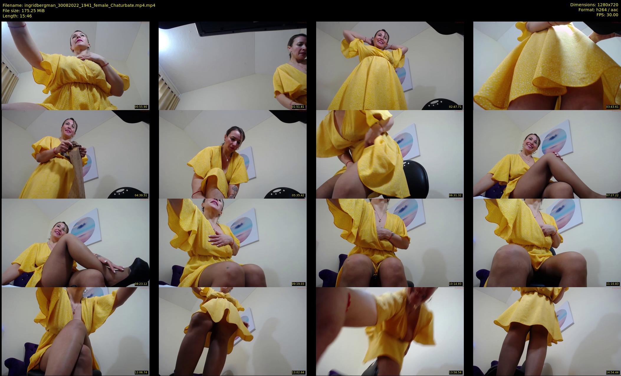 ingridbergman — 16 minute Chaturbate female cam show recording, 720p, Aug 30, 2022
