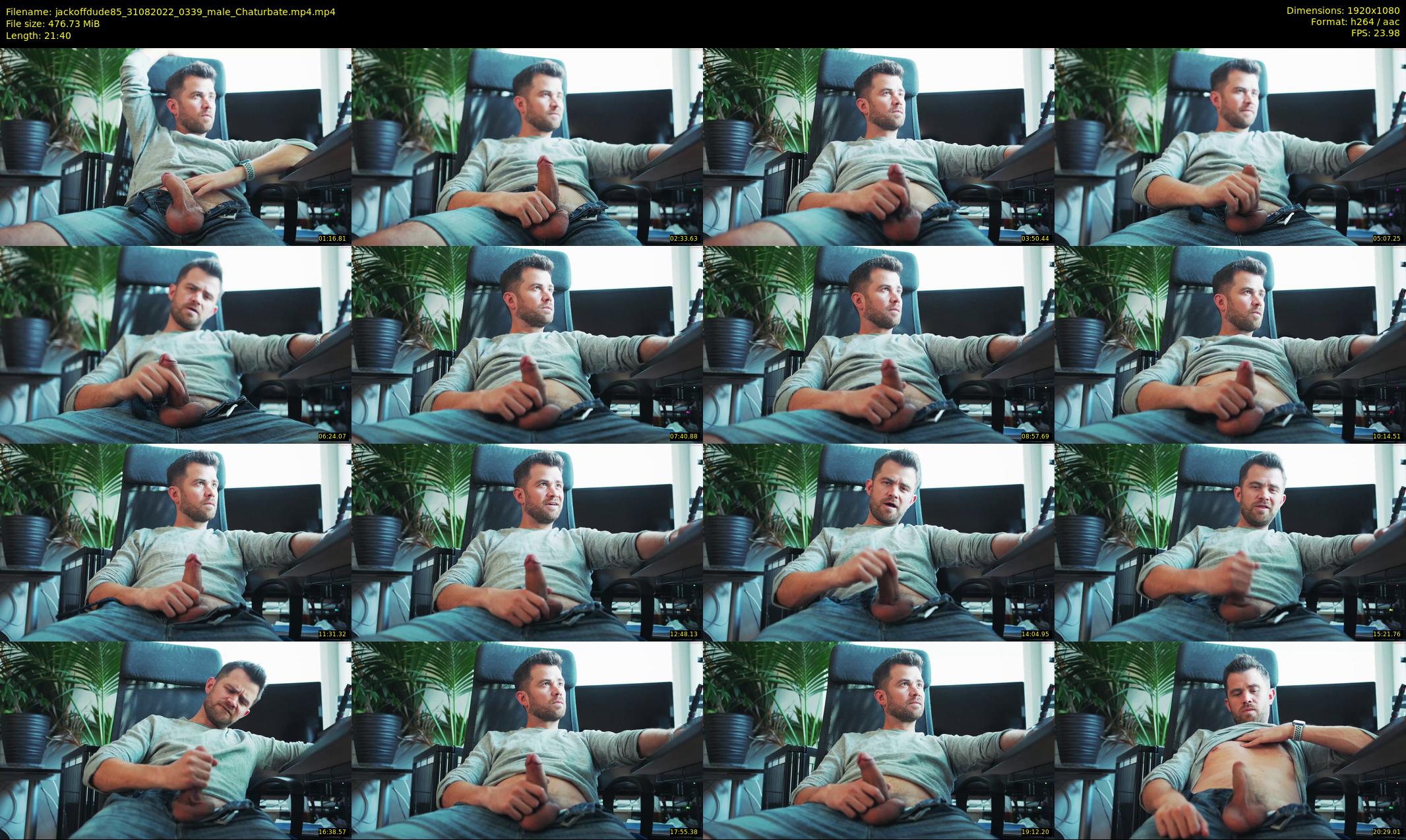 jackoffdude85 — 22 minute Chaturbate male cam show recording, 1080p, Aug 31, 2022