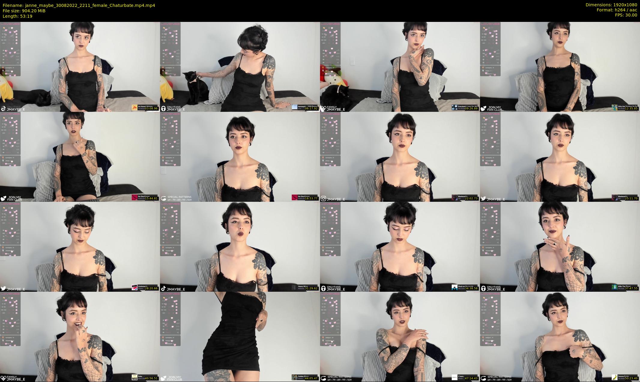 janne_maybe — 54 minute Chaturbate female cam show recording, 1080p, Aug 30, 2022