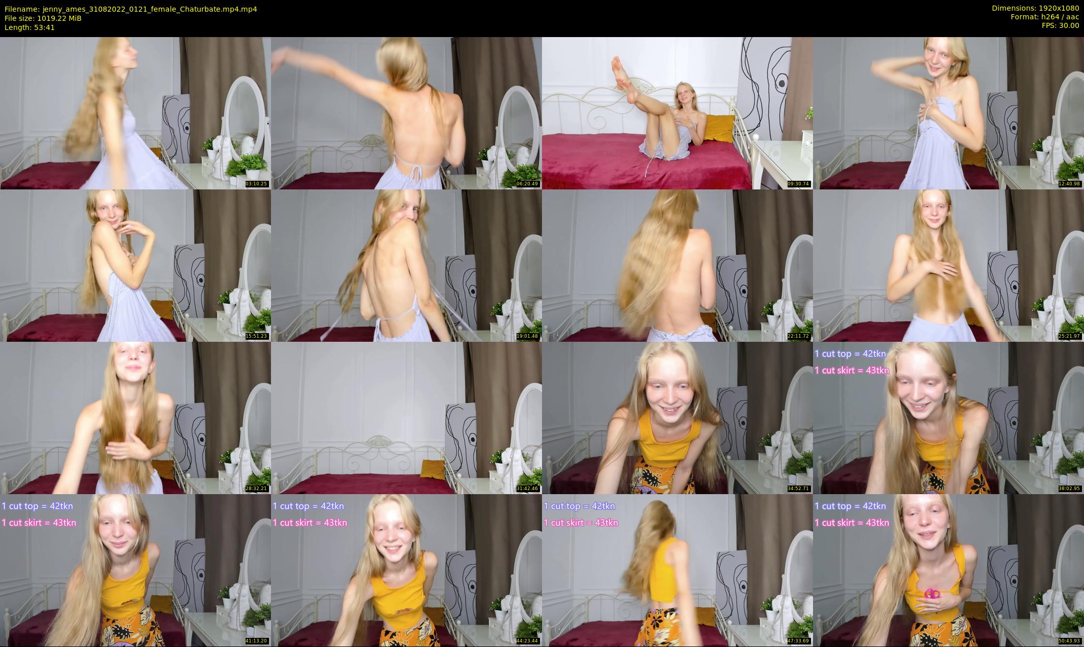 jenny_ames — 54 minute Chaturbate female cam show recording, 1080p, Aug 31, 2022