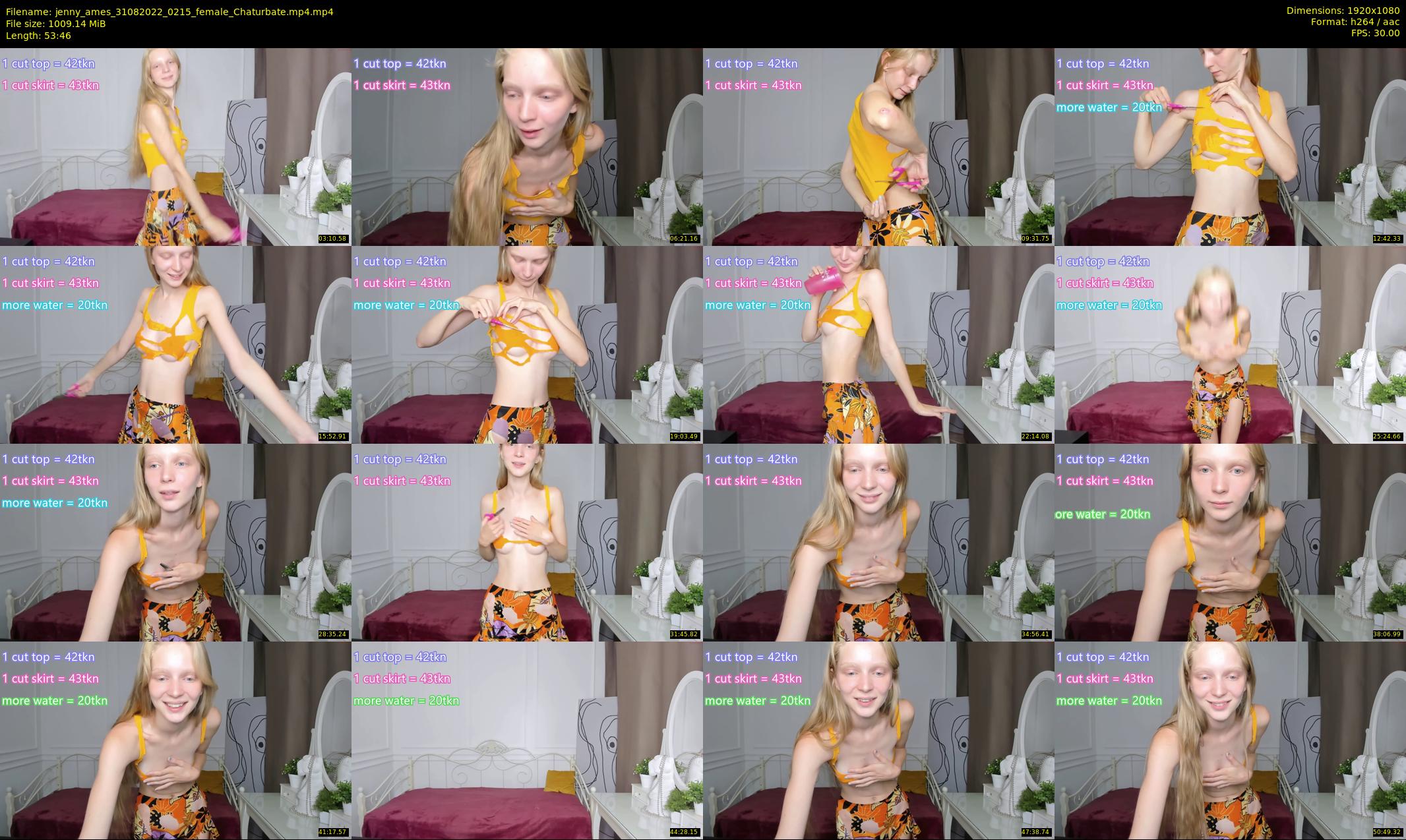 jenny_ames — 54 minute Chaturbate female cam show recording, 1080p, Aug 31, 2022