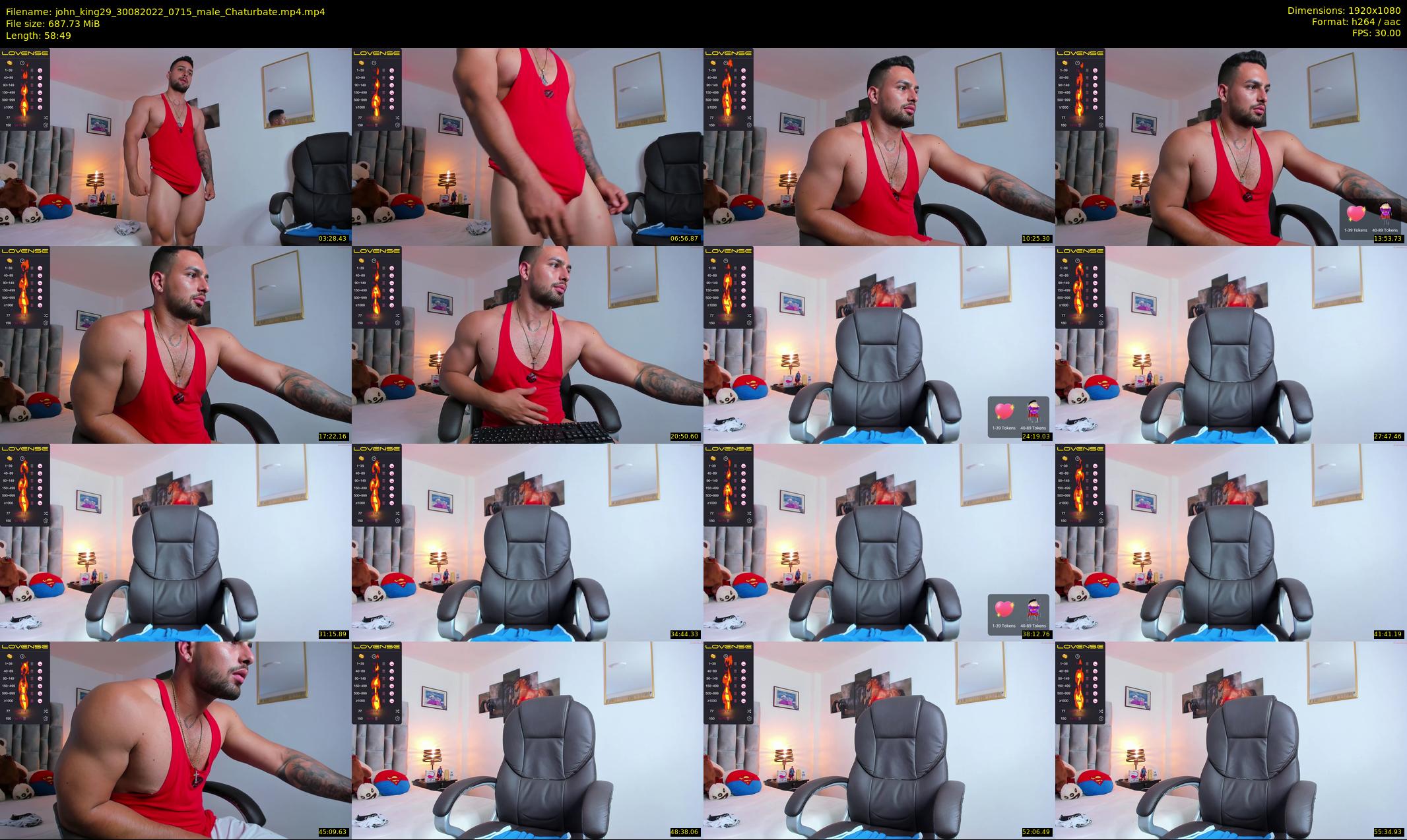 john_king29 — 59 minute Chaturbate male cam show recording, 1080p, Aug 30, 2022