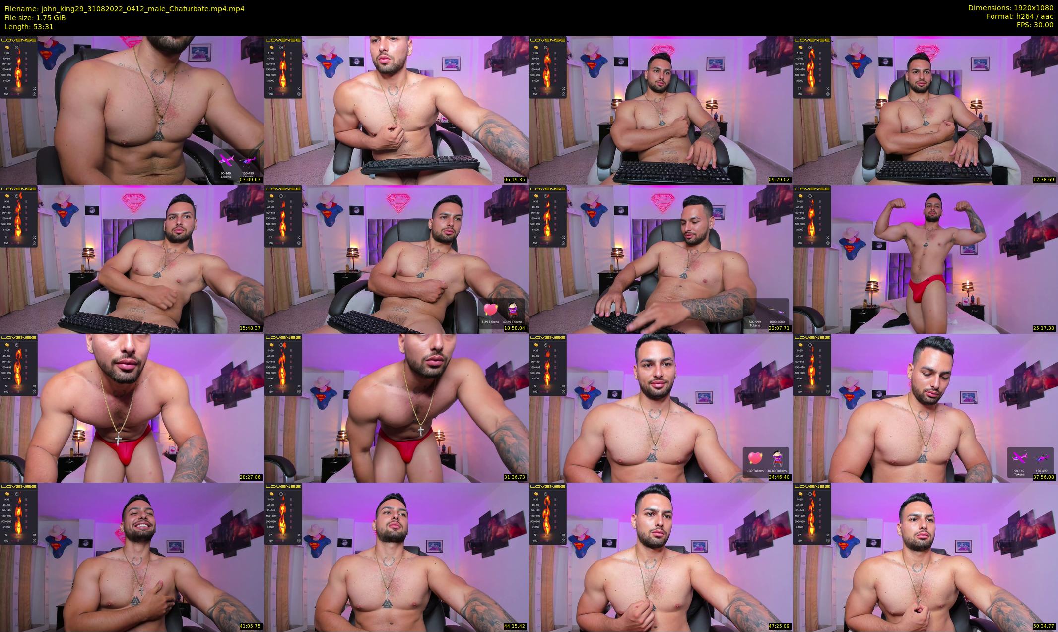 john_king29 — 54 minute Chaturbate male cam show recording, 1080p, Aug 31, 2022