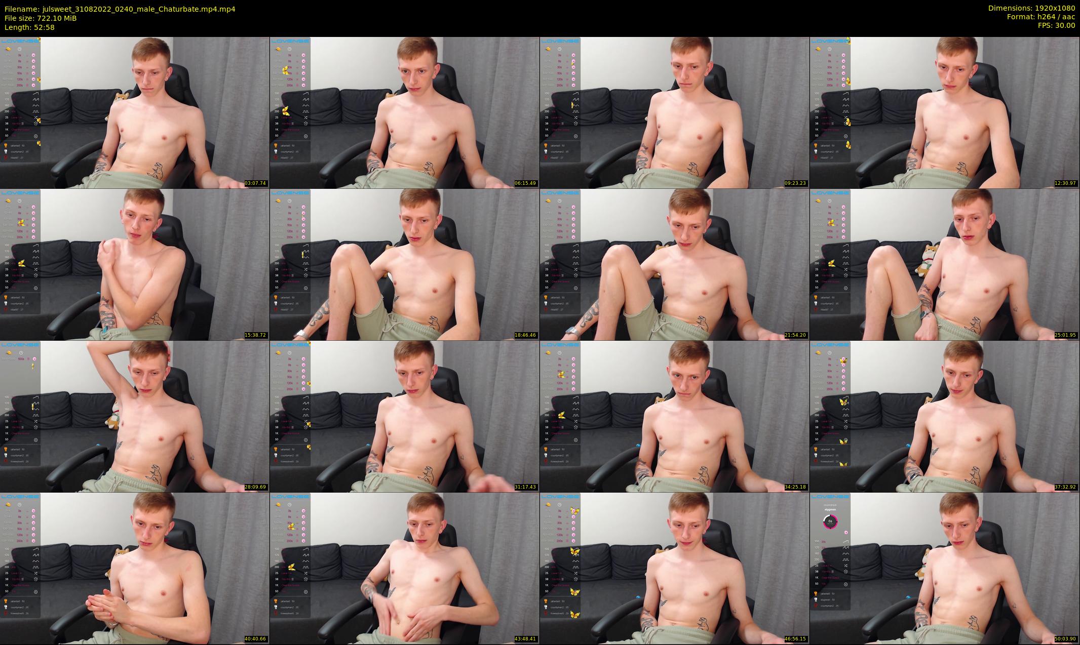 julsweet — 53 minute Chaturbate male cam show recording, 1080p, Aug 31, 2022