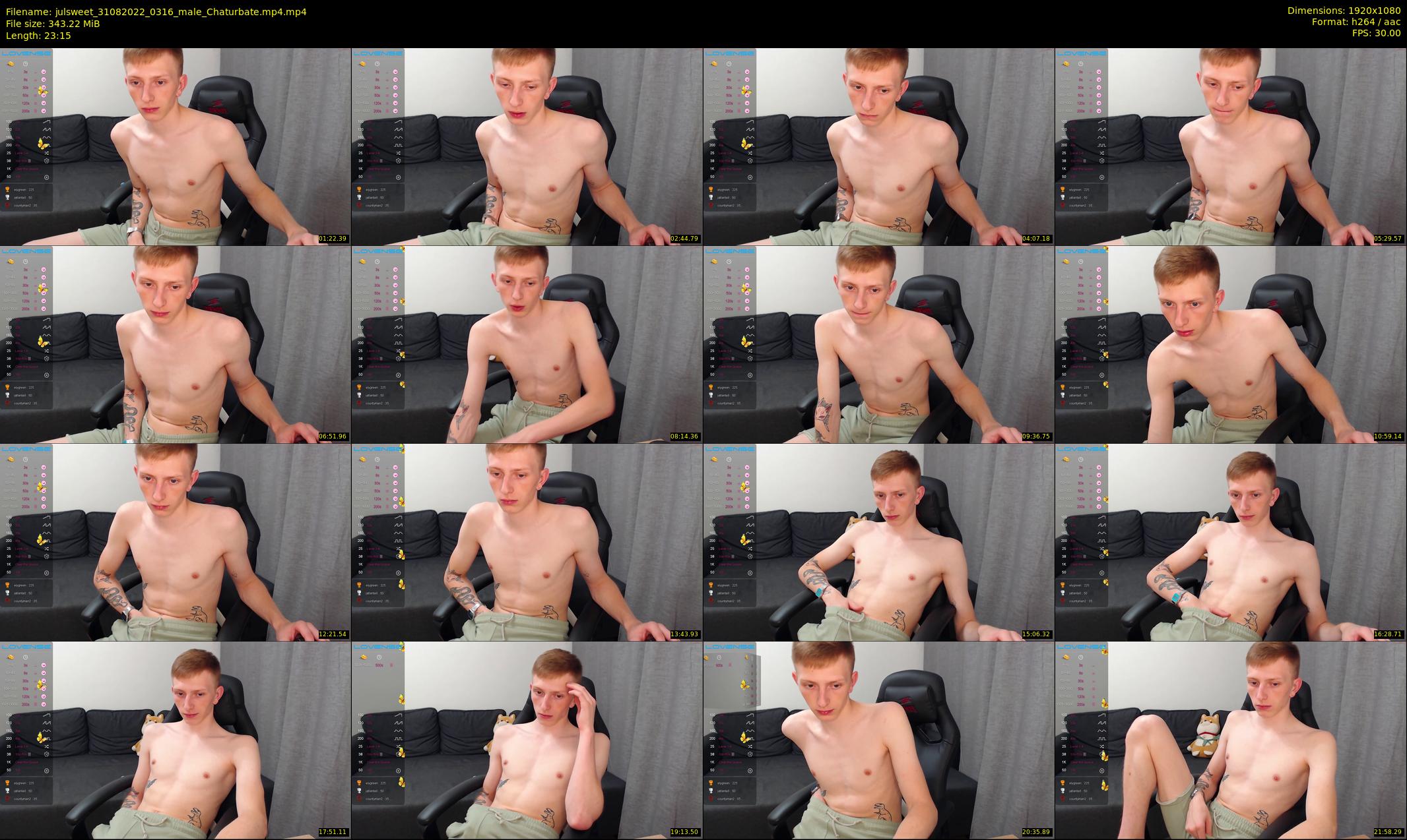 julsweet — 24 minute Chaturbate male cam show recording, 1080p, Aug 31, 2022